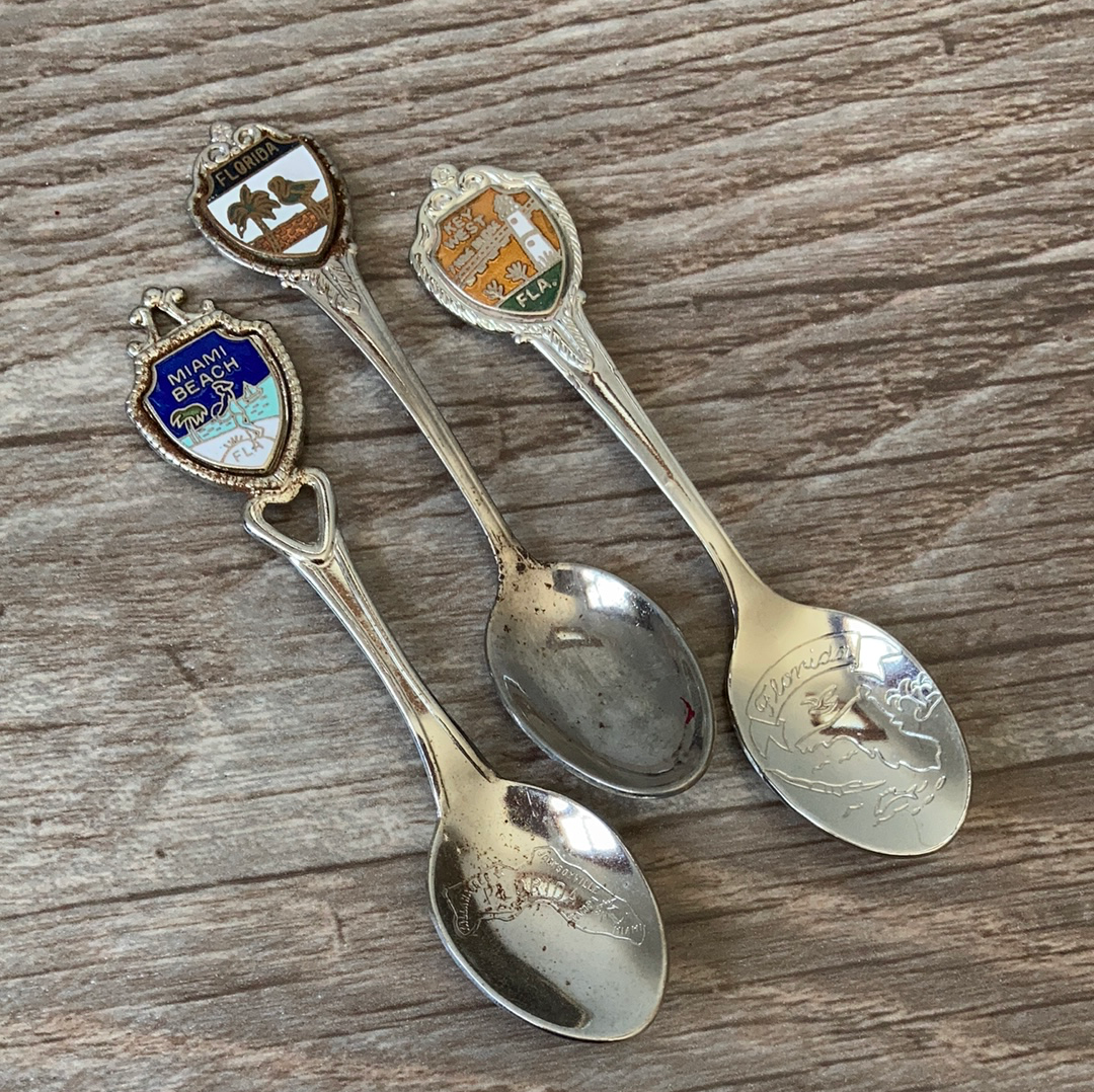 23 USA Vintage Collectible Souvenir Spoons Instant Collection