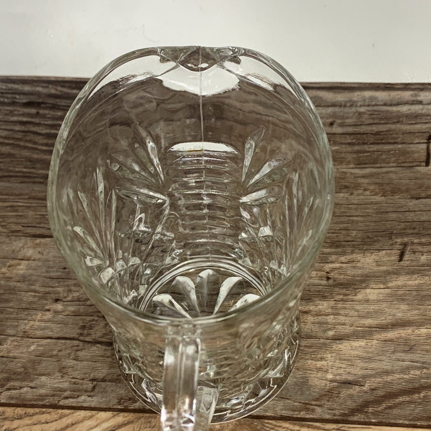Clear Pressed Glass Small Pitcher