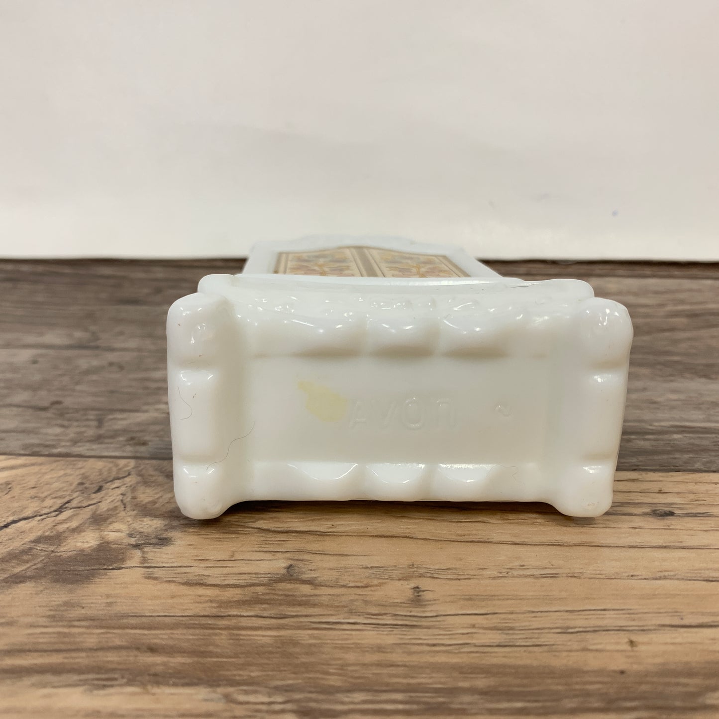 Vintage Avon Perfume Bottle Milk Glass Wardrobe Shaped Bottle