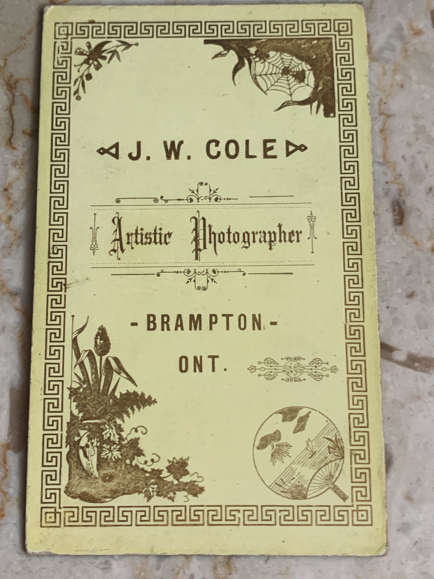 Antique Cabinet Card Person Holding a Baby