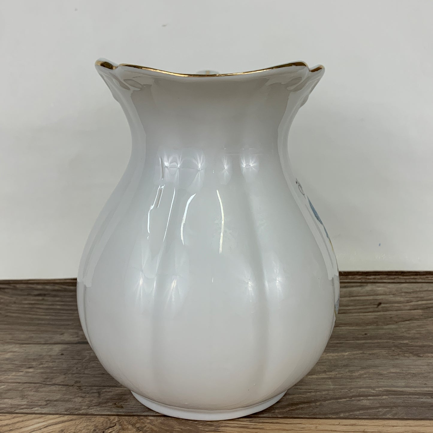 Holly Hobbie White Porcelain Pitcher "Start Each Day in a Happy Way"