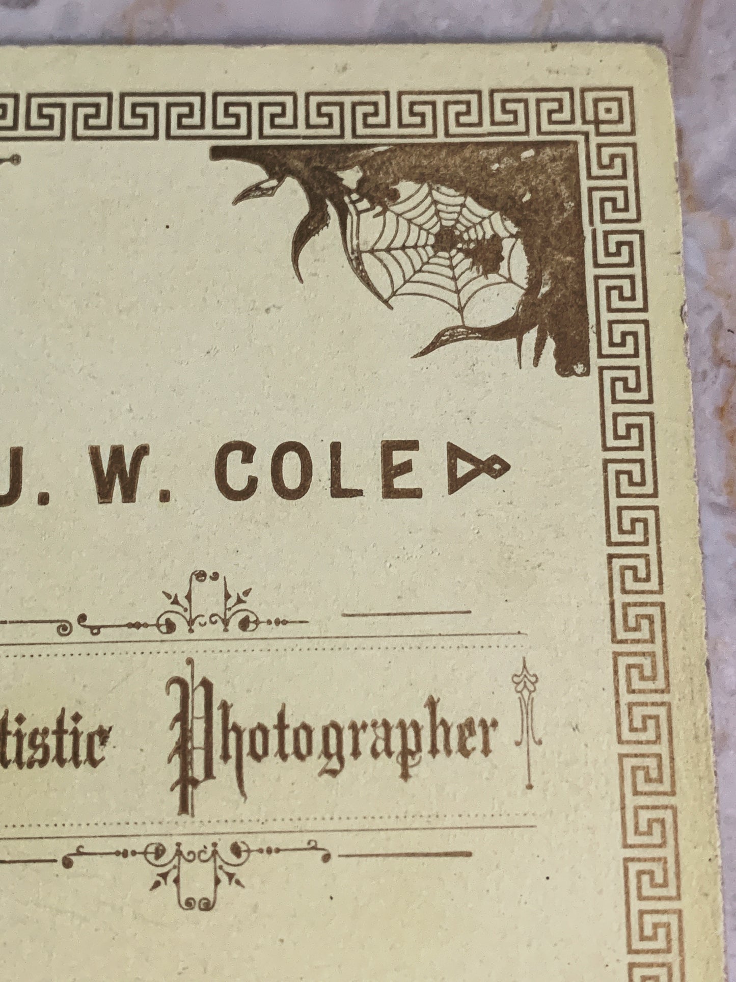 Antique Cabinet Card Person Holding a Baby