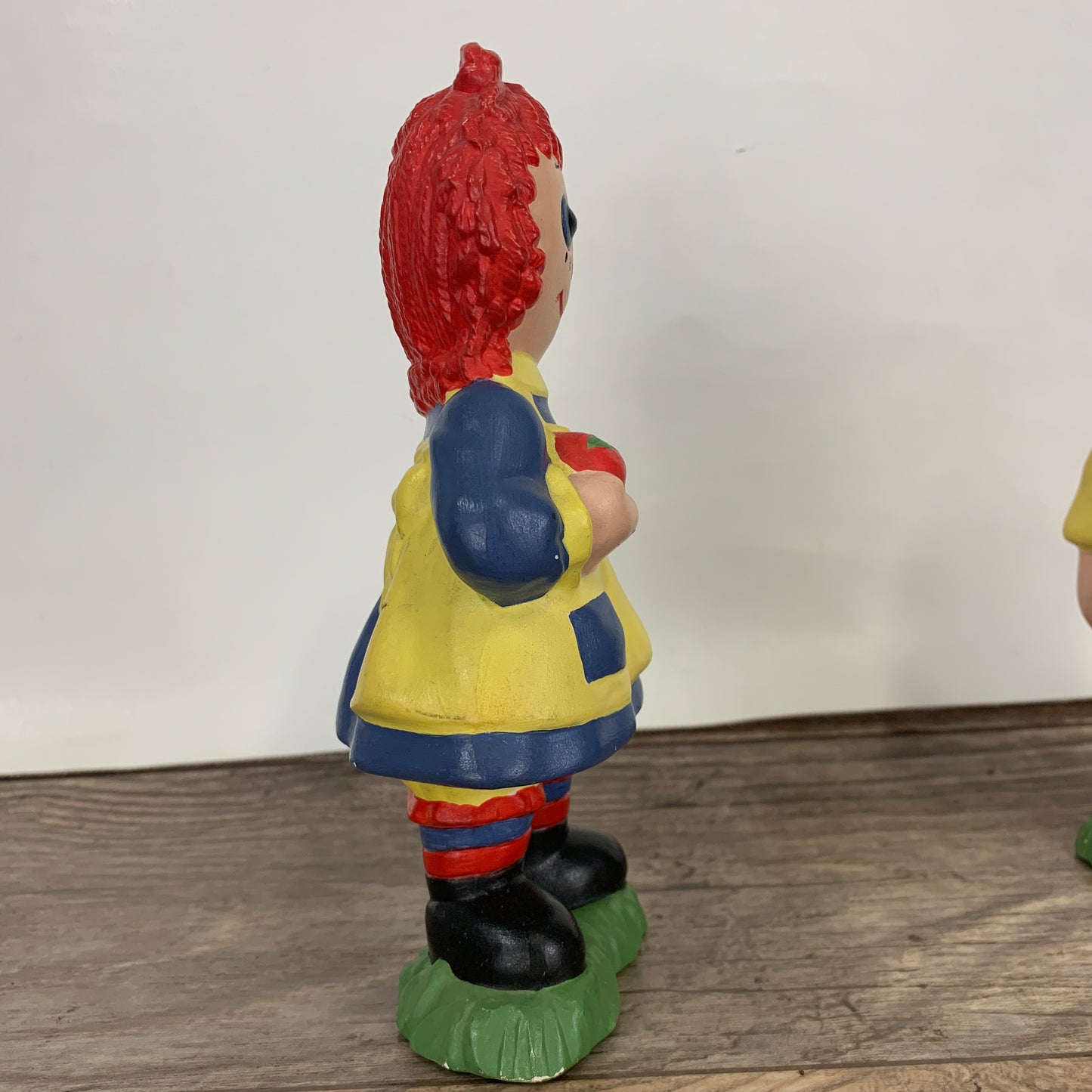 Raggedy Ann & Andy Vintage Ceramic Figures Nursery Decor Shelf Decor