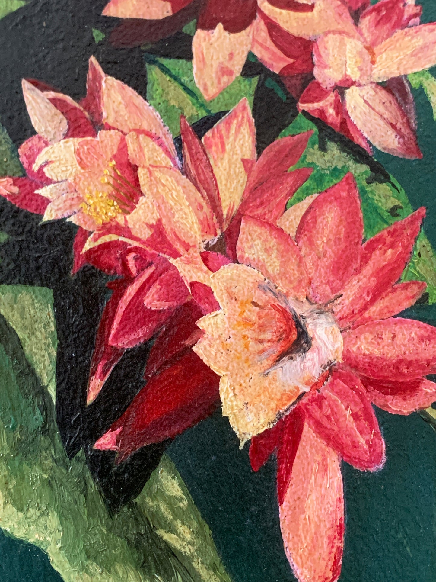 Acrylic on Board Floral