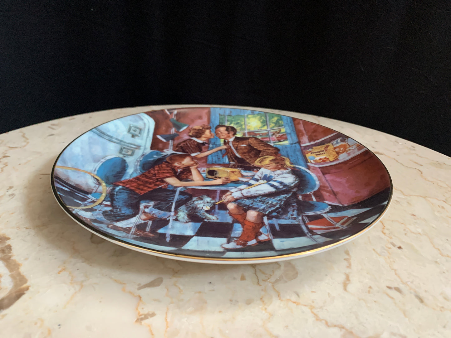 Shredded Wheat Breakfast Through the Ages Collector’s Plate