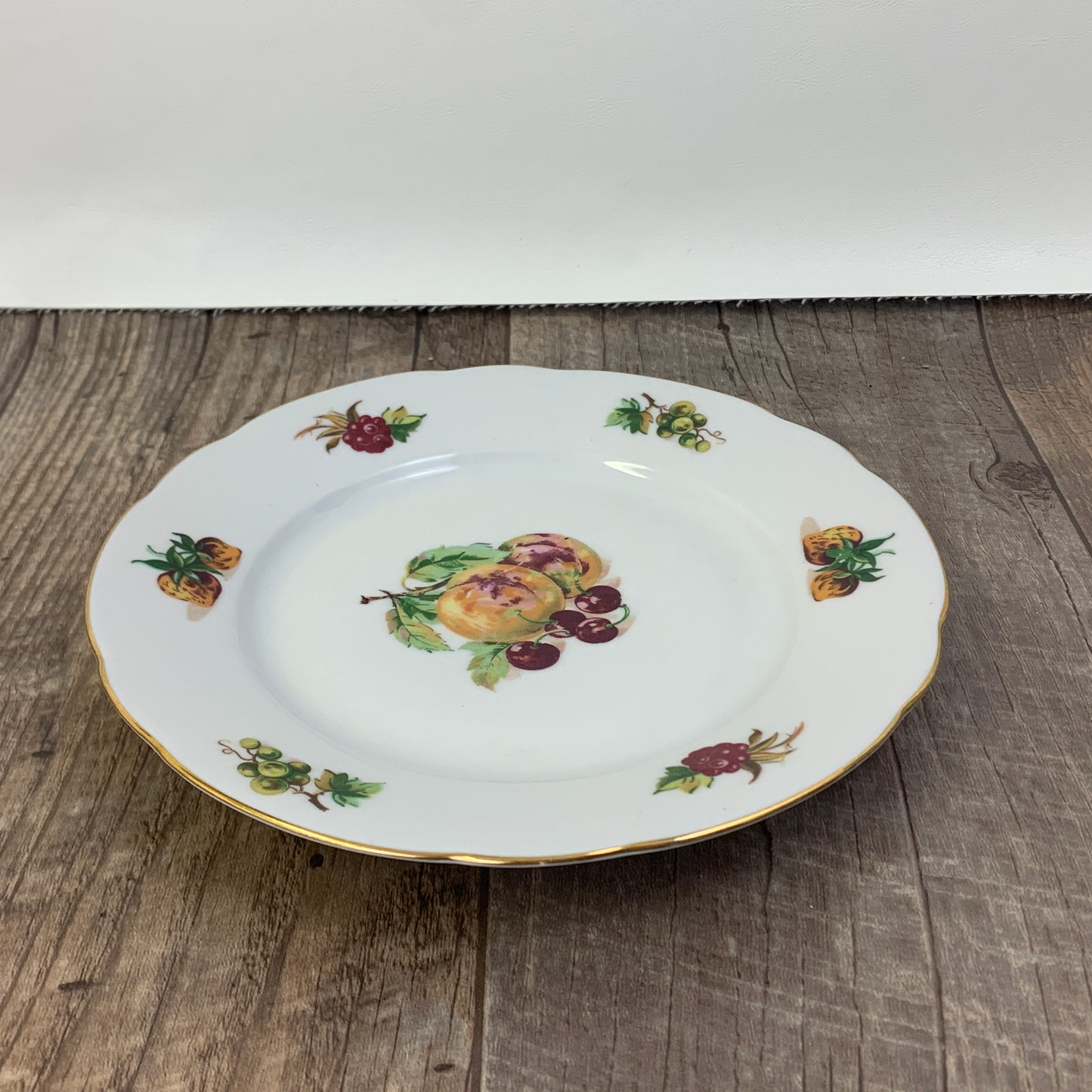 Set of 3 Vintage China Plates, Salad Plates, Dessert Plates Made in Czechoslovakia