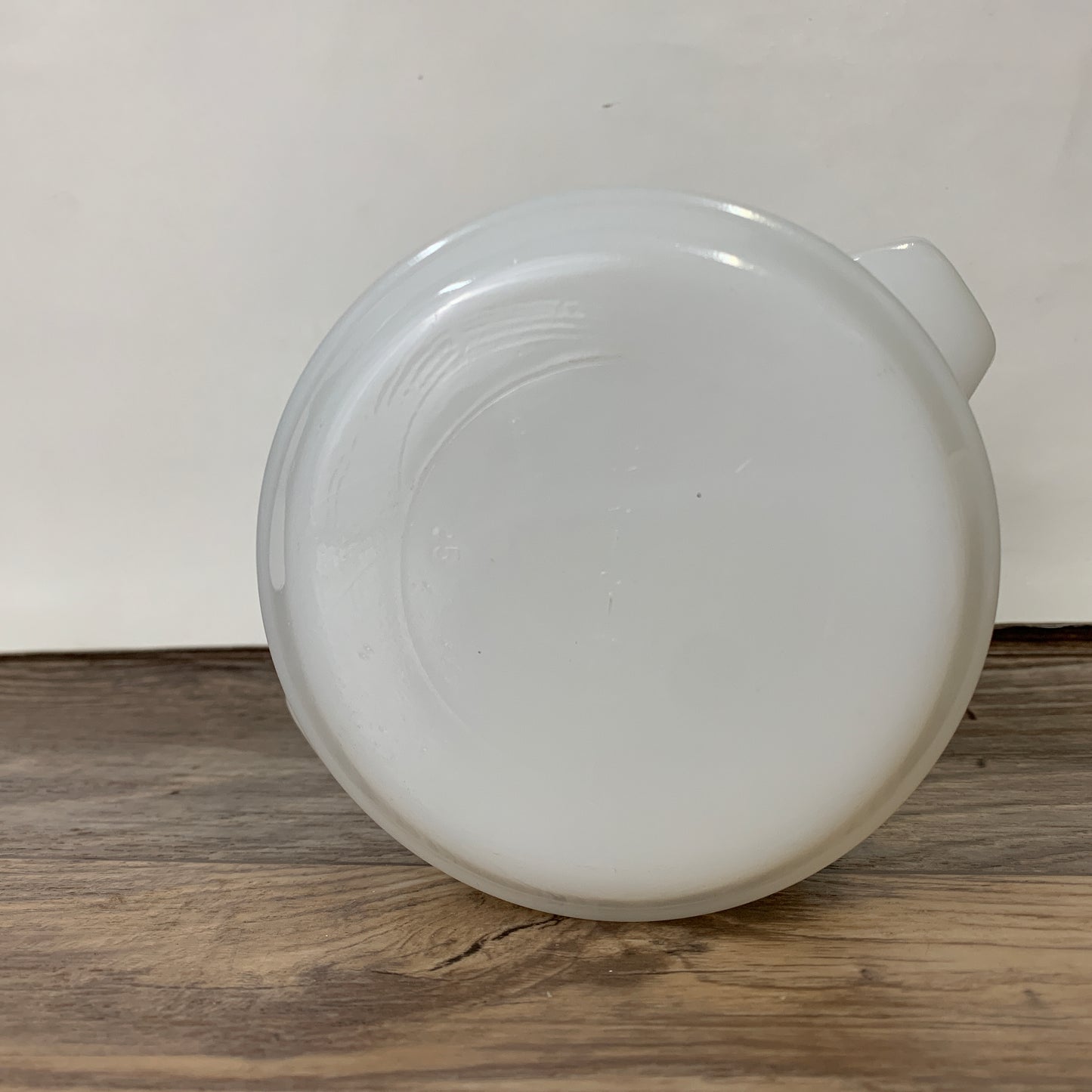 Vintage Pyr-O-Rey Dynaware Brown Floral Daisy Appetizer/Dip Glass Bowl White