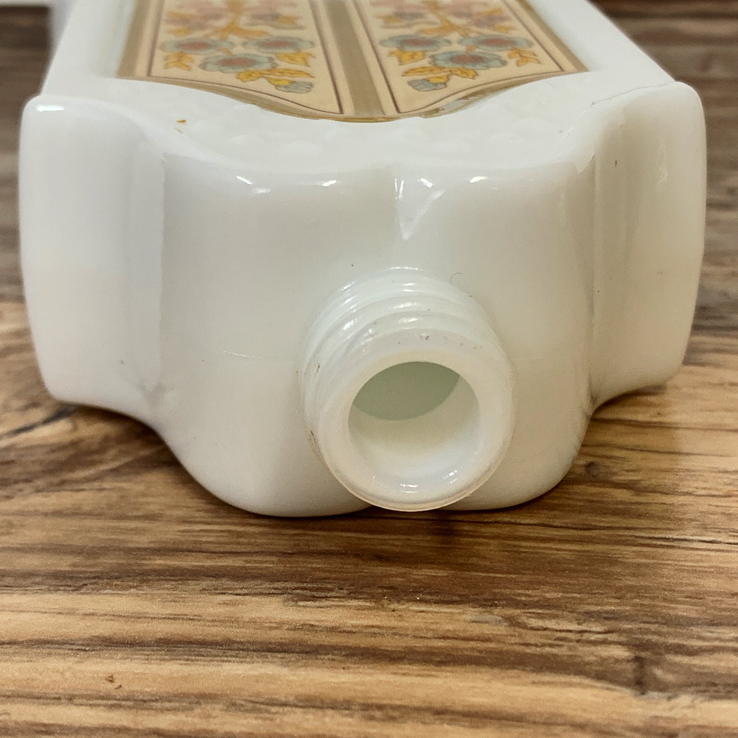 Vintage Avon Perfume Bottle Milk Glass Wardrobe Shaped Bottle