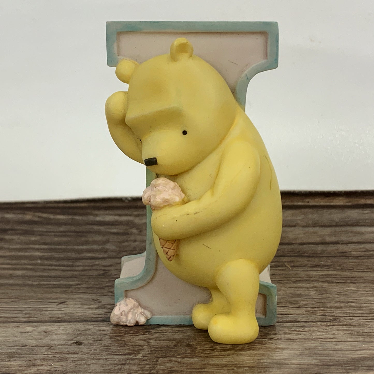 Winnie the Pooh Nursery Decor Letter I Vintage Disney Wall Hanging