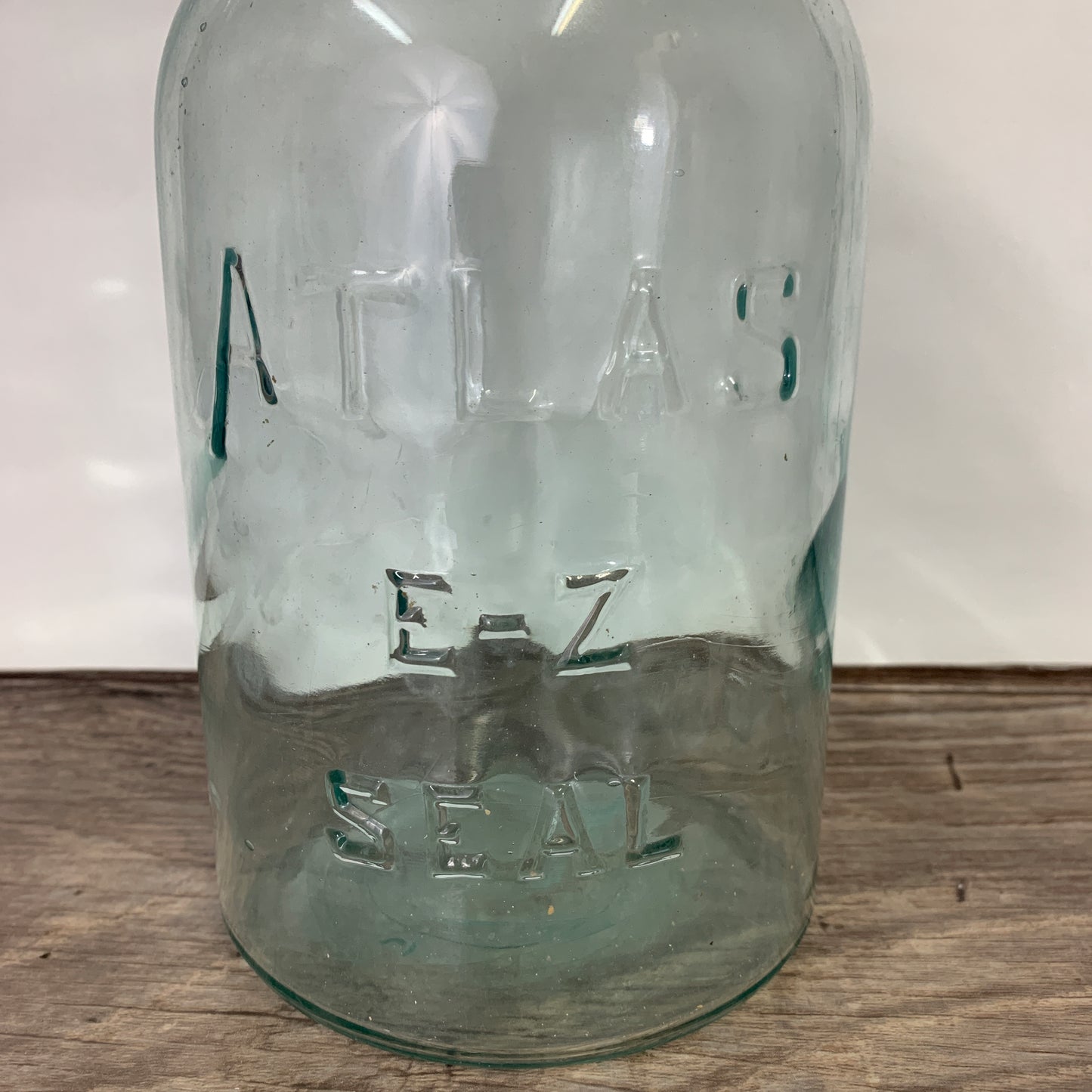 Atlas E Z Seal Swing Top Canning Jar, Antique Green Tint Jar