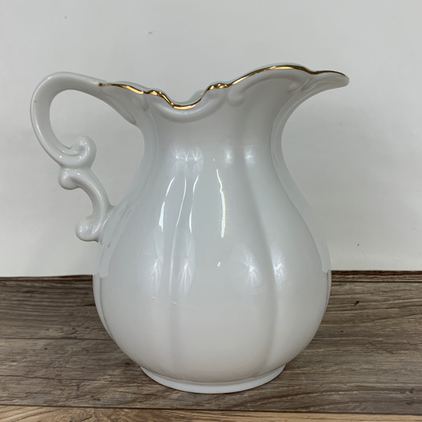 Holly Hobbie White Porcelain Pitcher "Start Each Day in a Happy Way"