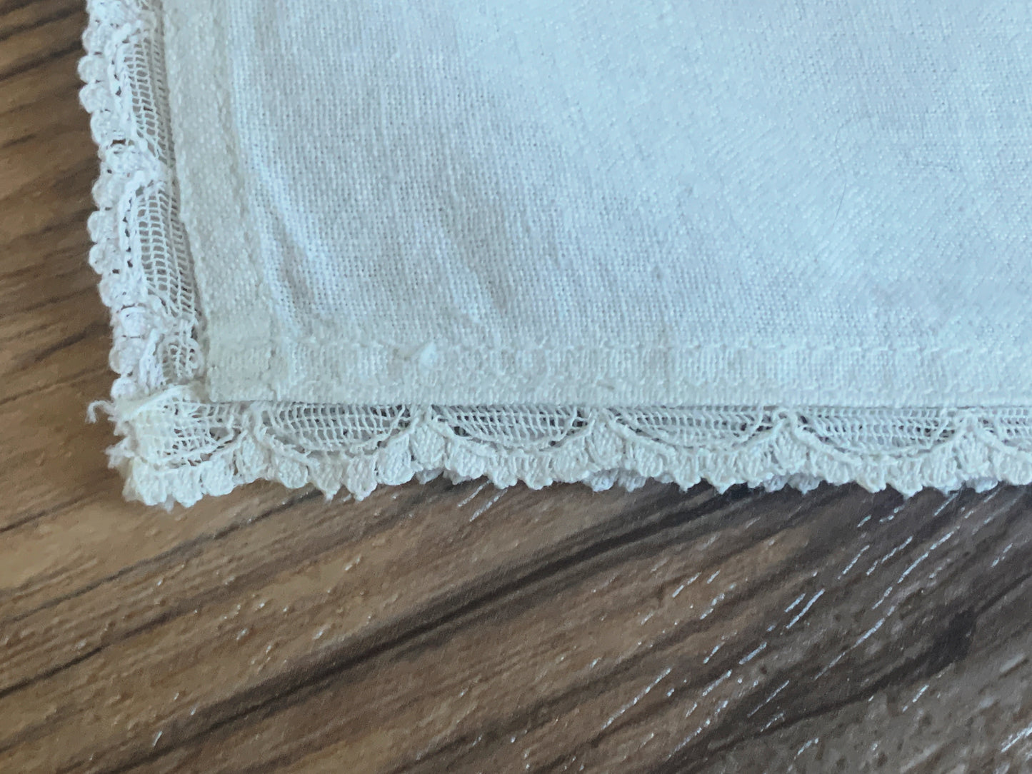 Vintage Embroidered Table Runner Yellow Iris Hand Stitched Decoration