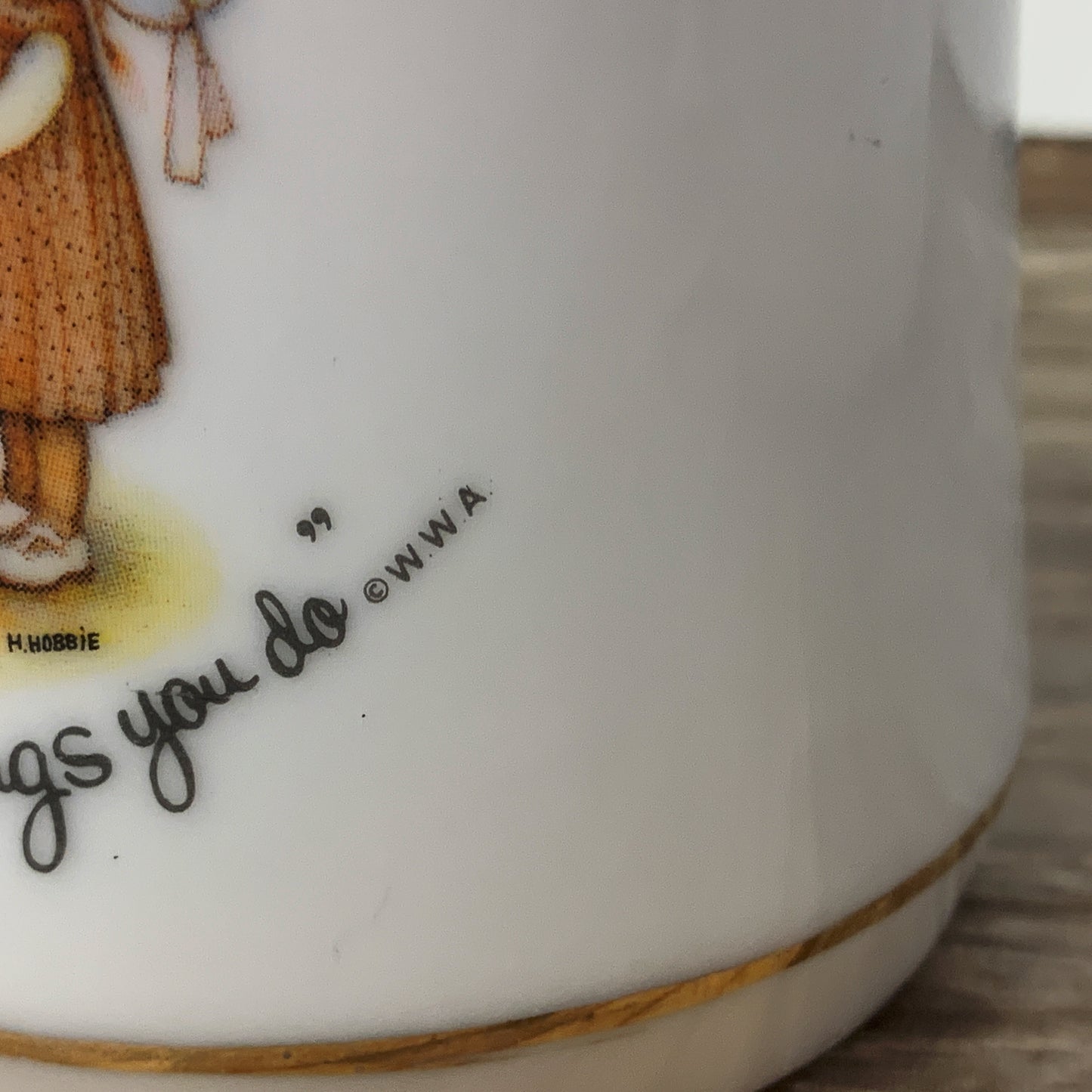 Holly Hobbie Porcelain Cup Love is the Little Things You Do
