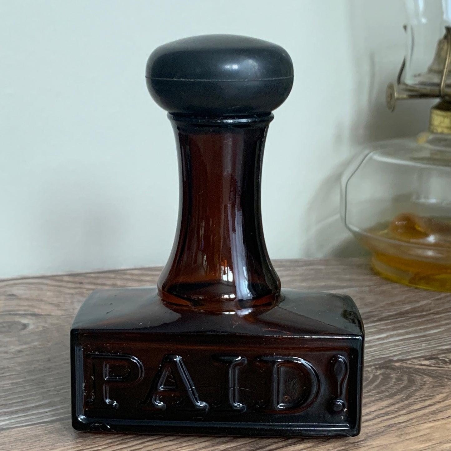 Vintage Avon Cologne Bottle PAID Stamp Co Worker Gifts