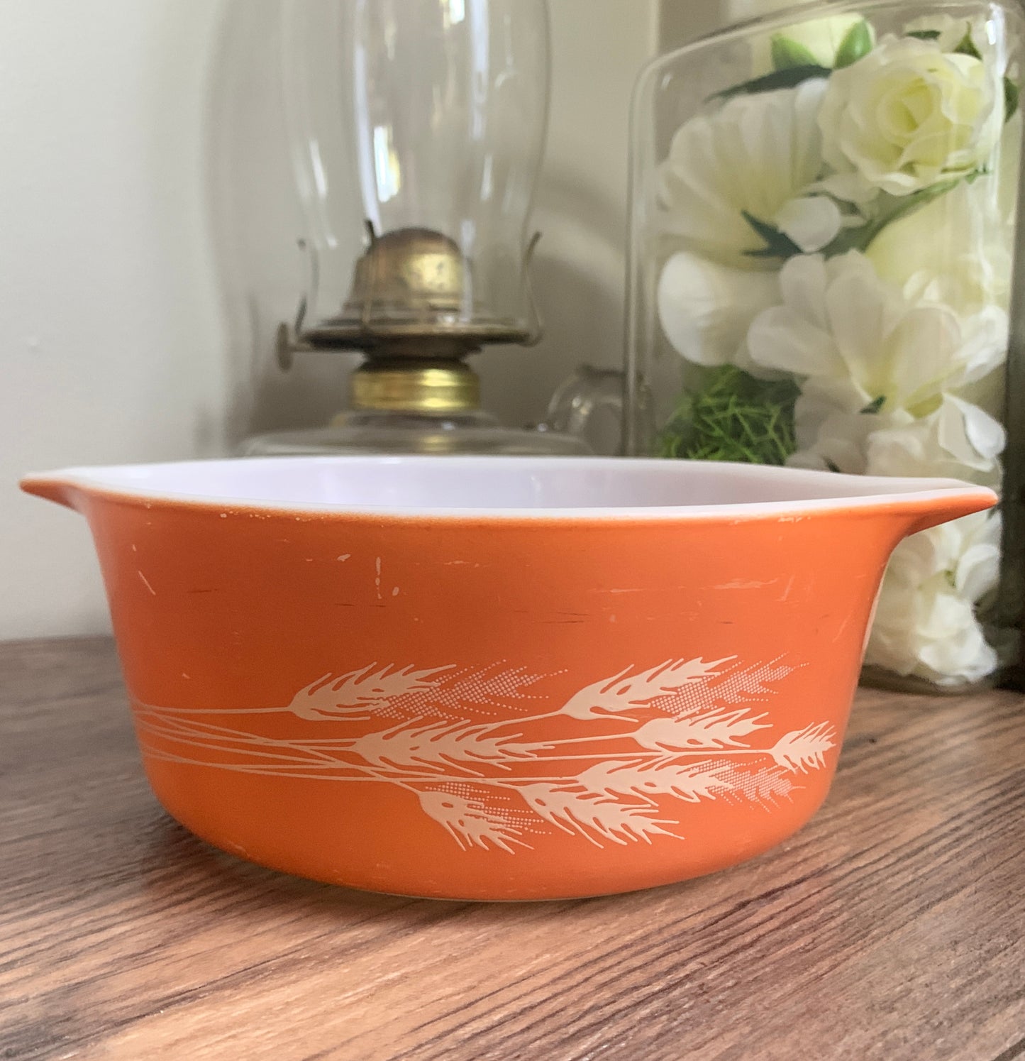Pyrex Autumn Harvest 472 Cinderella Casserole Dish no Lid