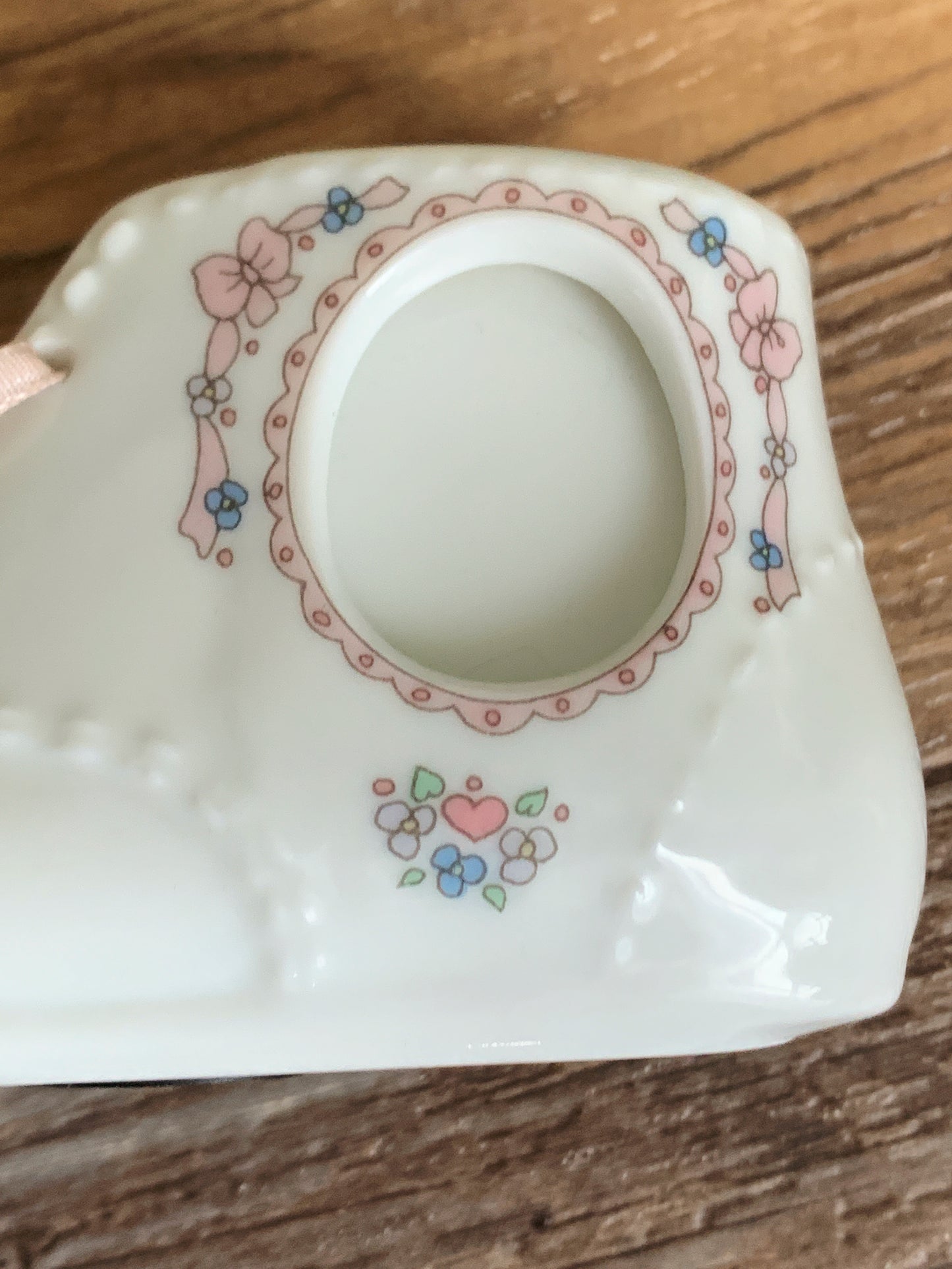 Precious Moments Baby Bootie Bank and Picture Frame 1990s Enesco Shower Gifts Vintage Nursery