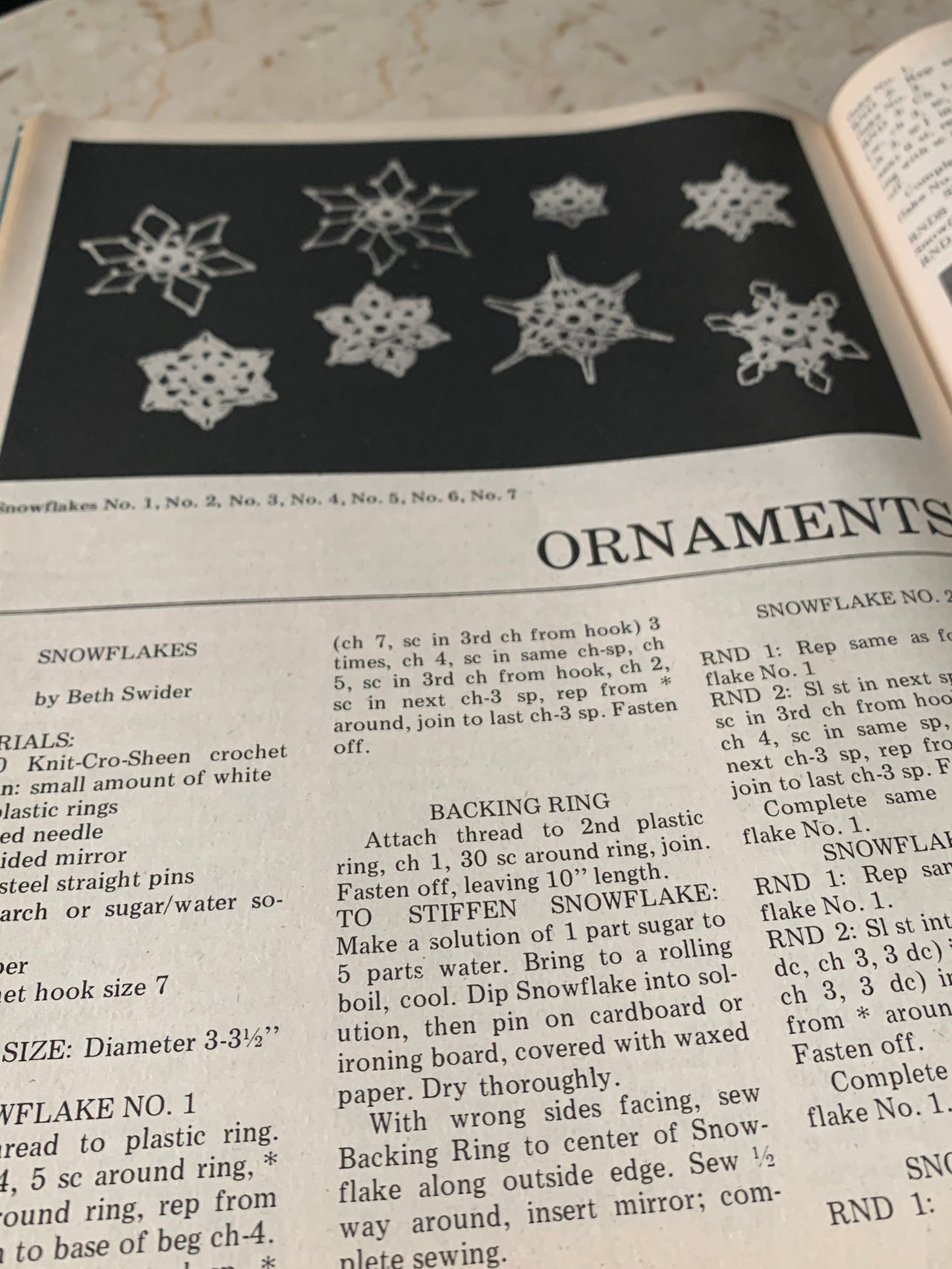 Vintage Christmas Crochet Pattern Magazine December 1985