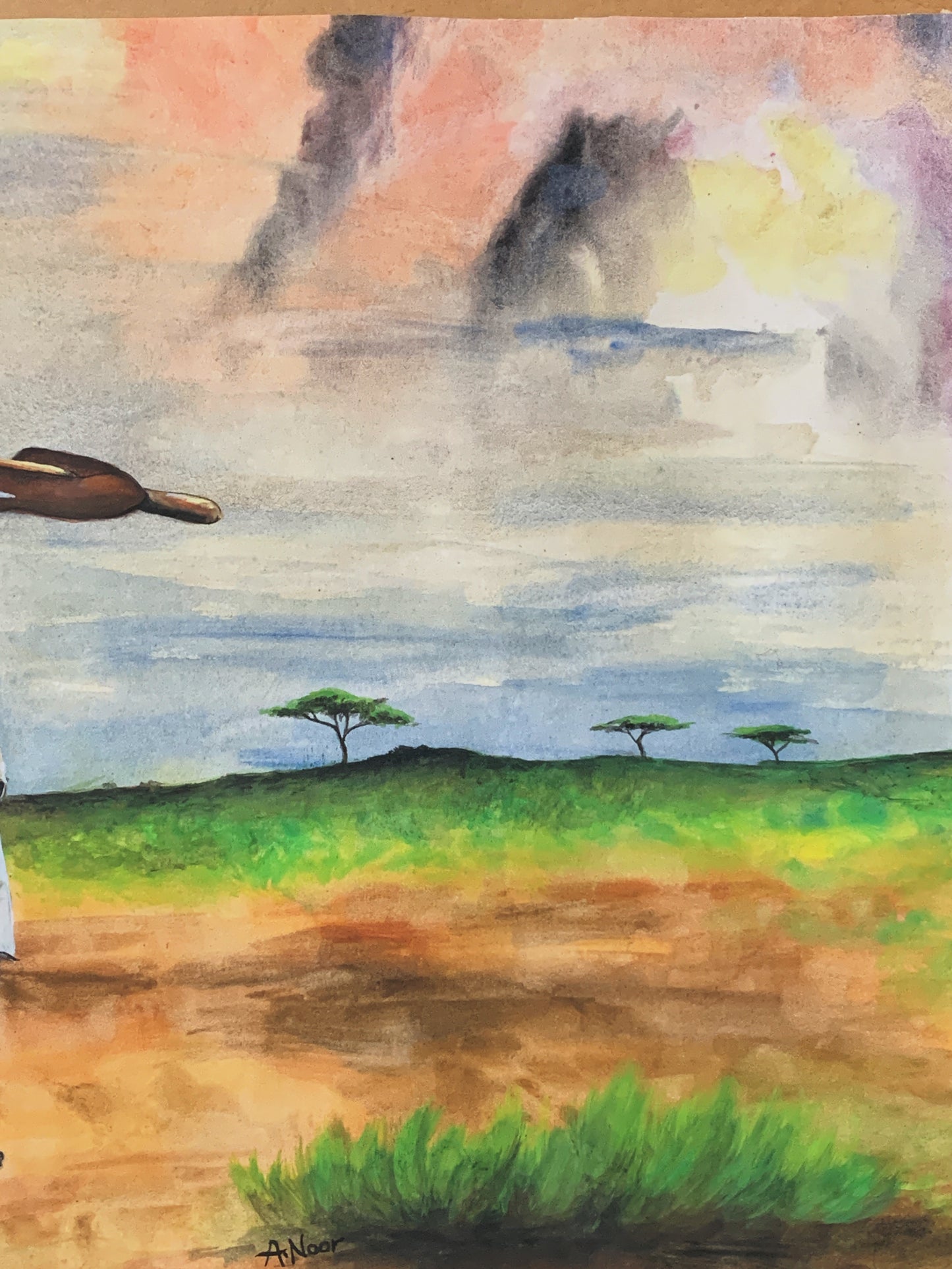 Reserved for Maria Mixed Media African Savanna