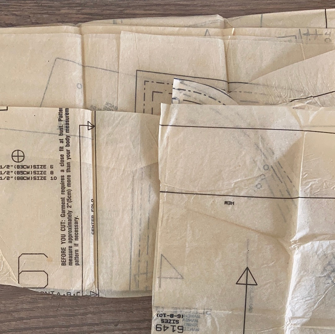 Misses Jacket Dress and Culotte Dress Sewing Pattern Size 6 to 10 Butterick 6149