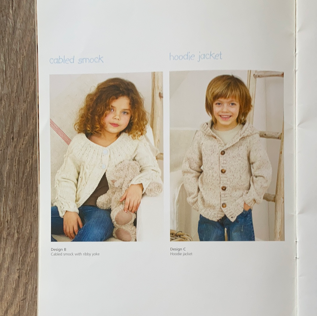Unisex Sweaters Cardigans Hats in Snuggly DK for Babies to 7 years by Sirdar UK