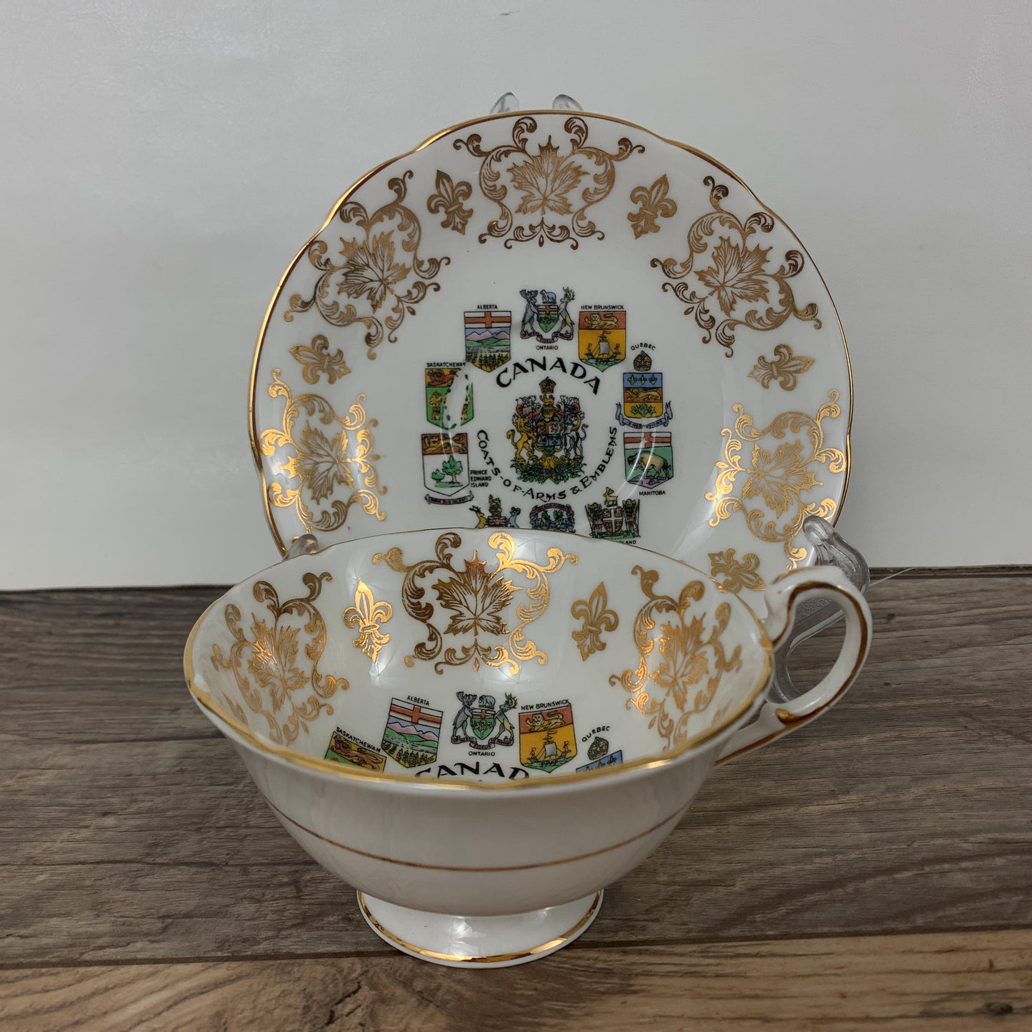 Vintage Paragon Teacup Canadian Coat of Arms