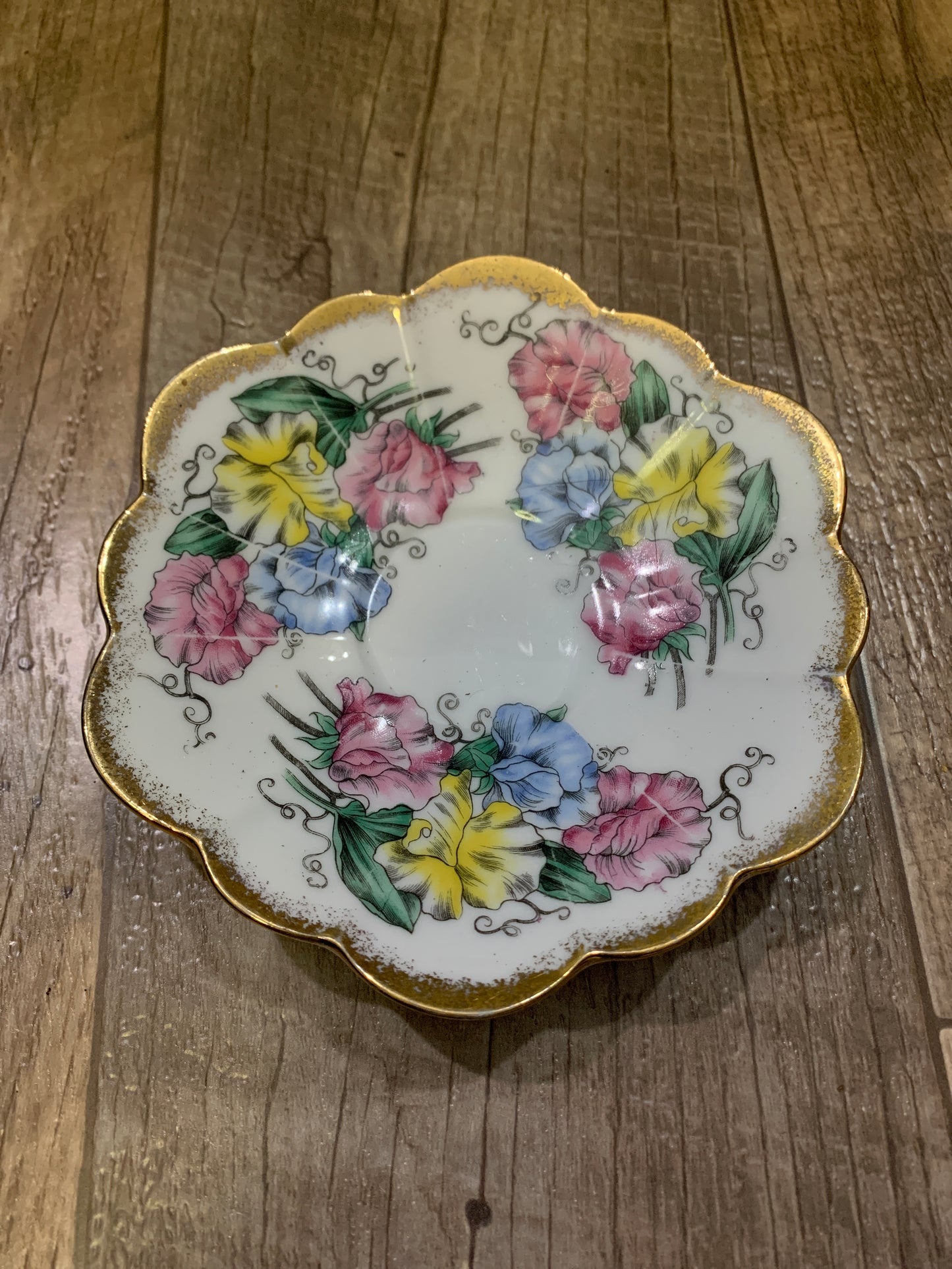 Pink, Blue, and Yellow Shafford Tea Cup and Saucer Set Tea Lovers Gift Grand Millennial Style