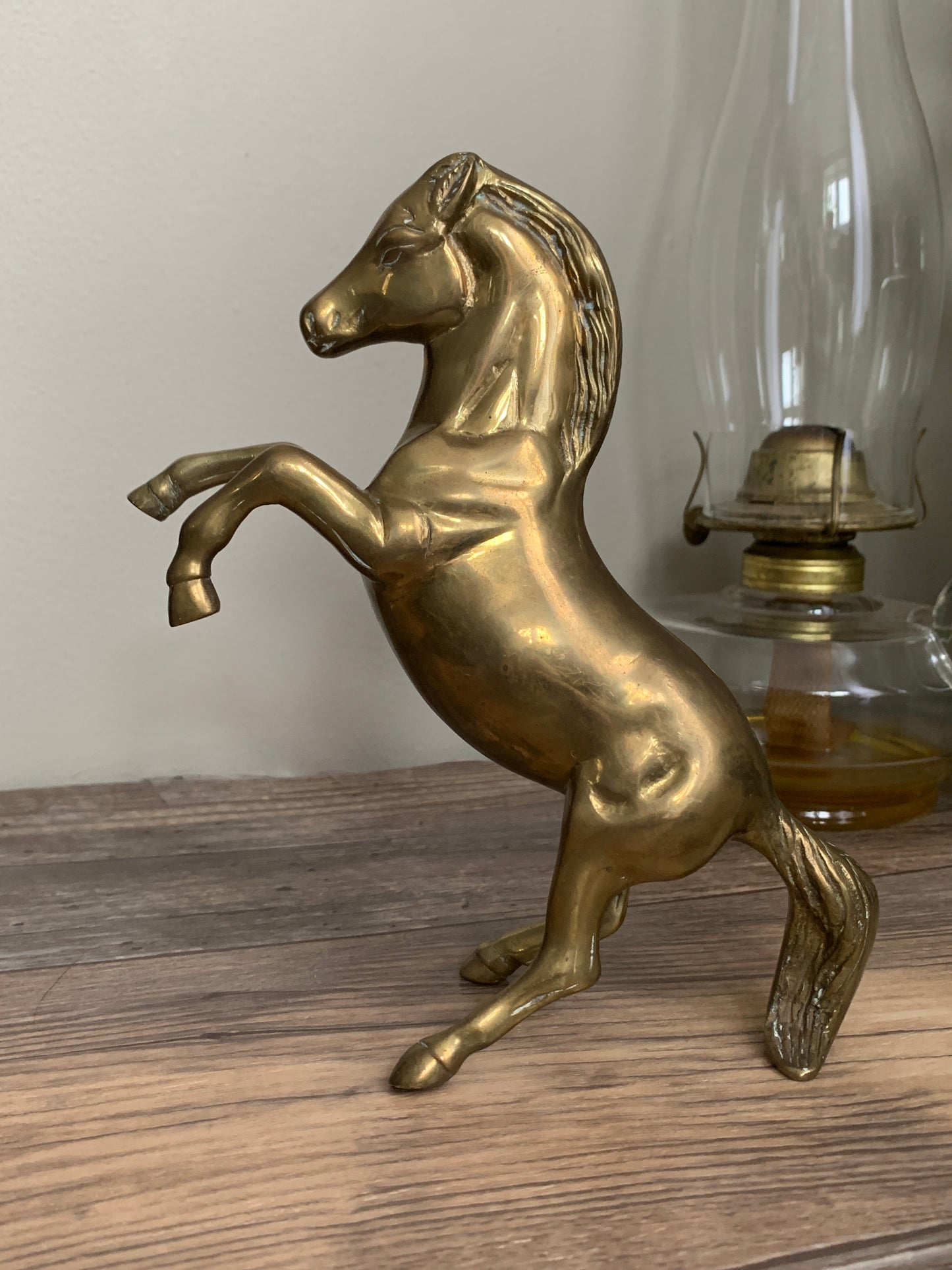 Vintage Brass Horse Rearing Stallion Vintage Home Decor Horse Lovers Gift