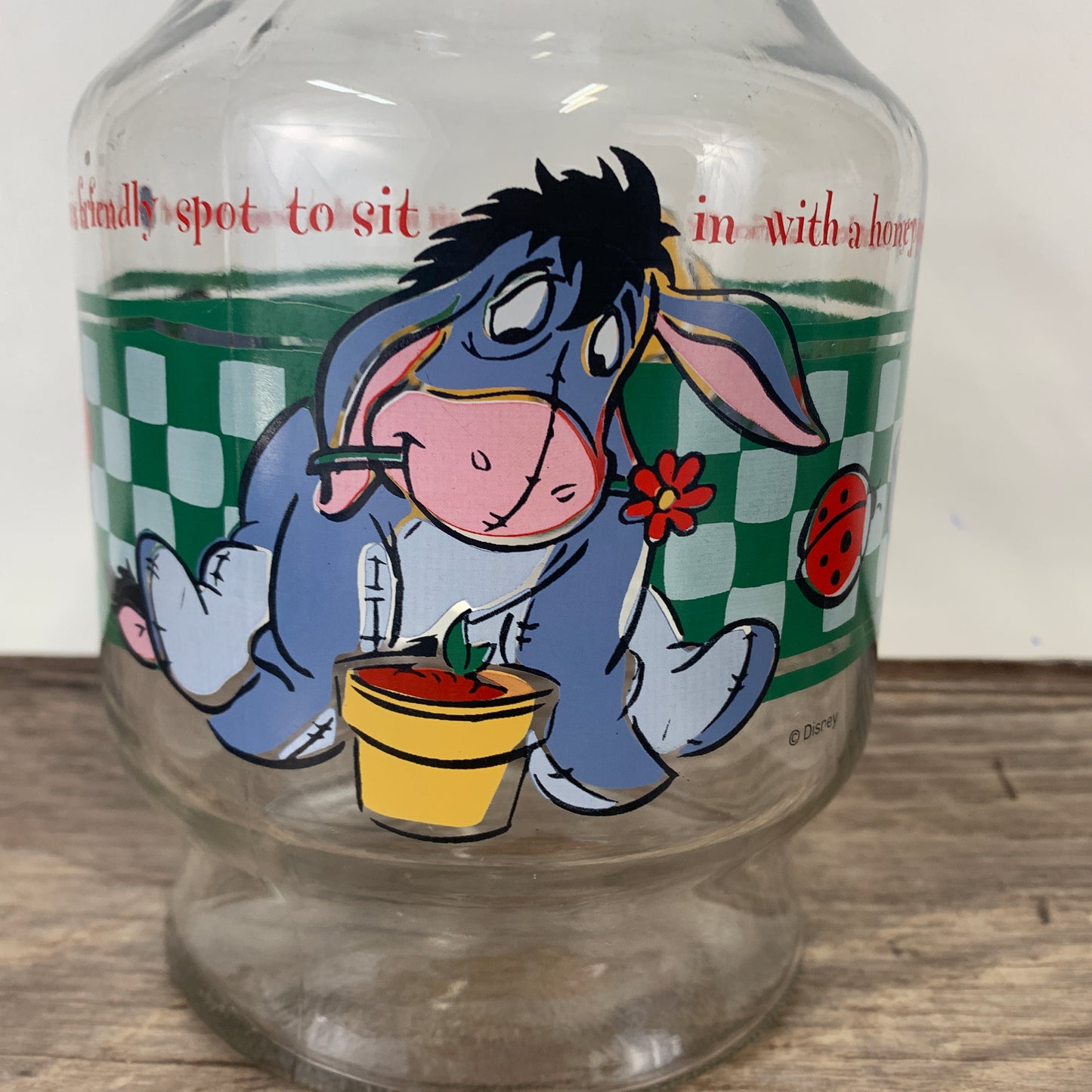Winnie and Eeyore Juice Carafe Anchor Hocking Juice Jug