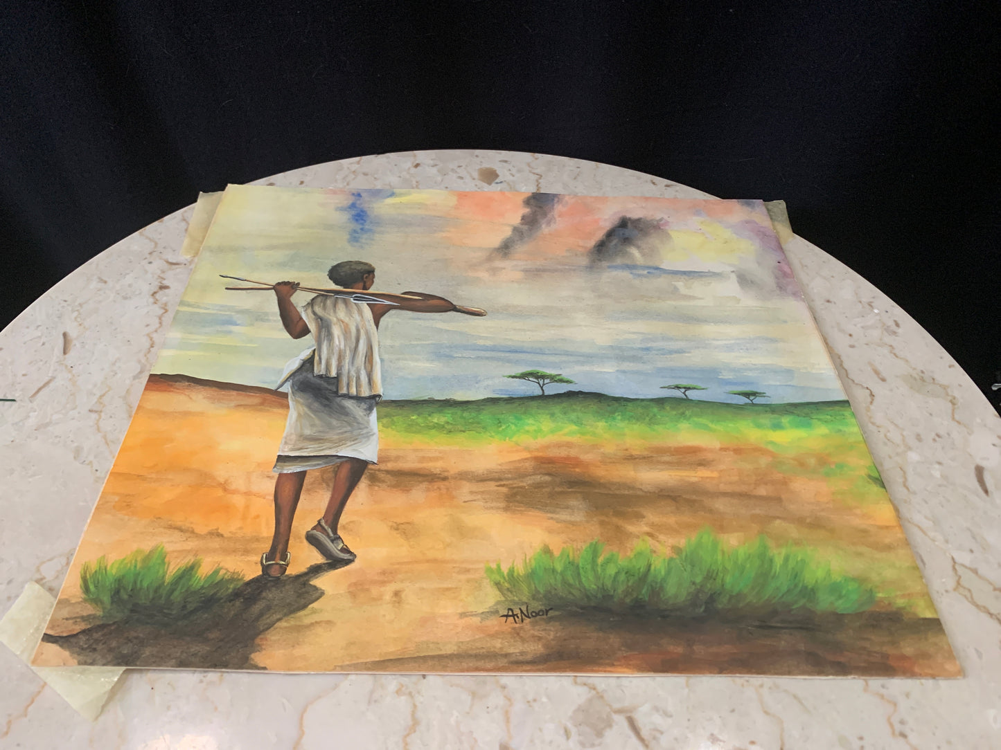 Reserved for Maria Mixed Media African Savanna