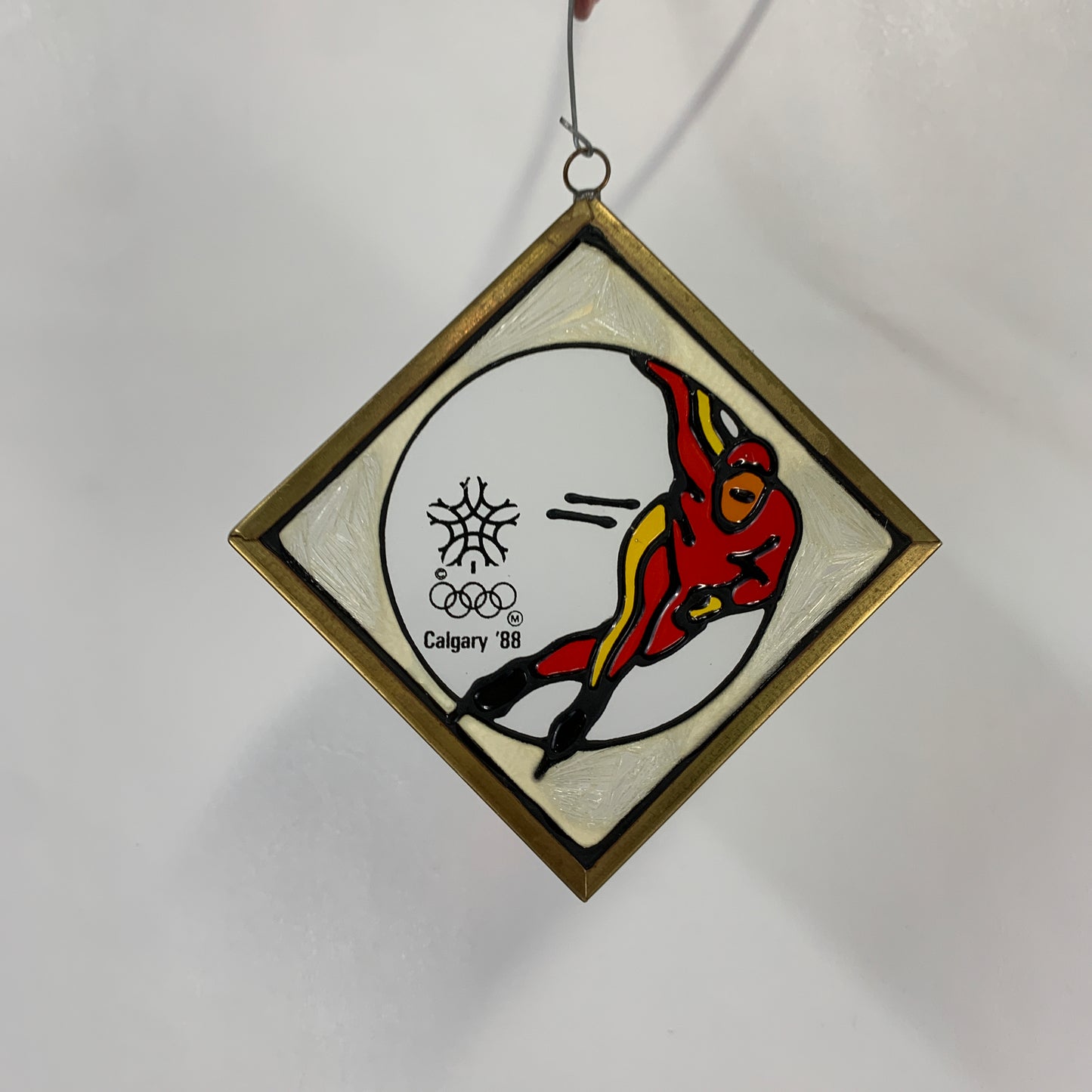 Calgary 88 Olympic Games Speed Skating Souvenir Suncatcher