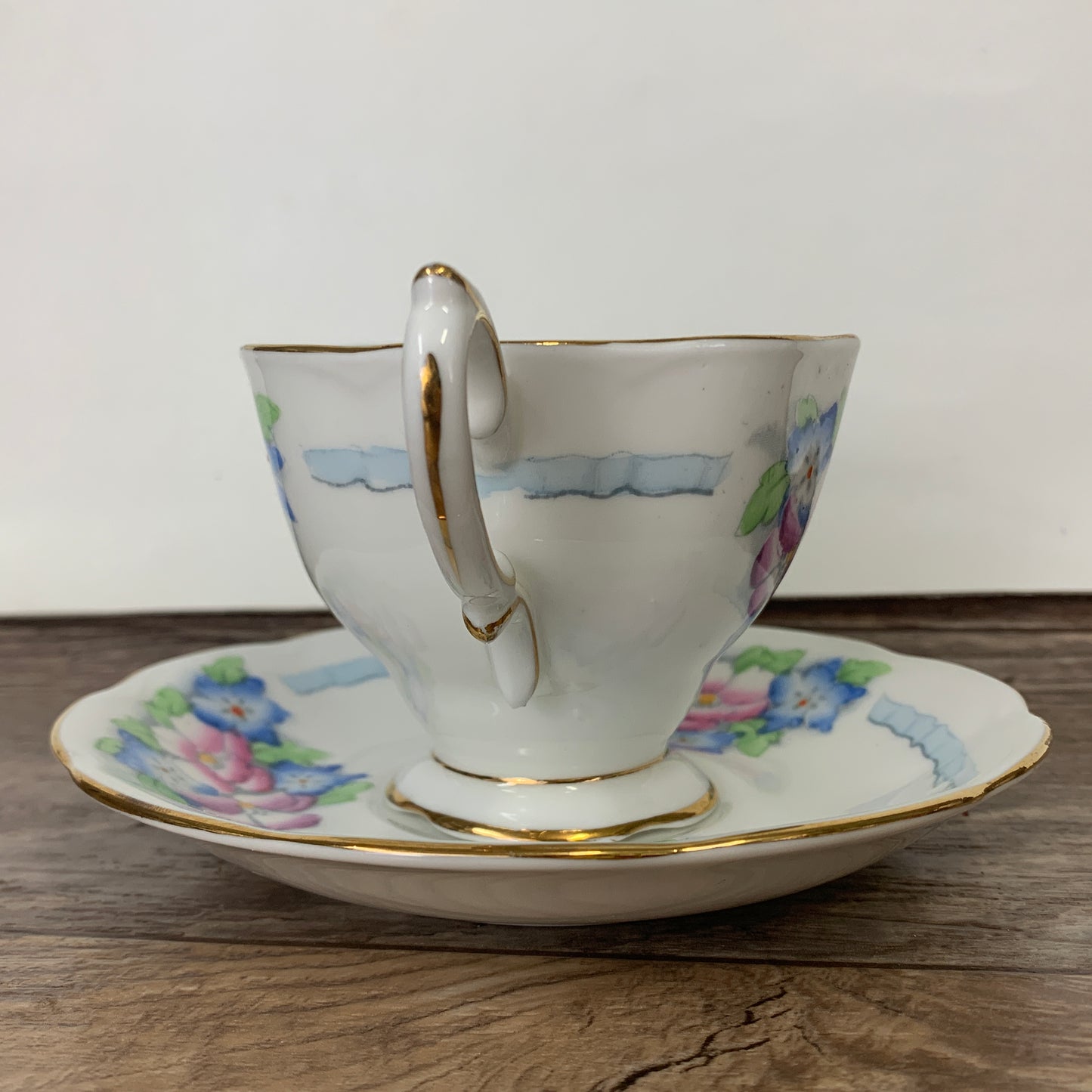 Antique Royal Albert Hand Painted Teacup and Saucer Set
