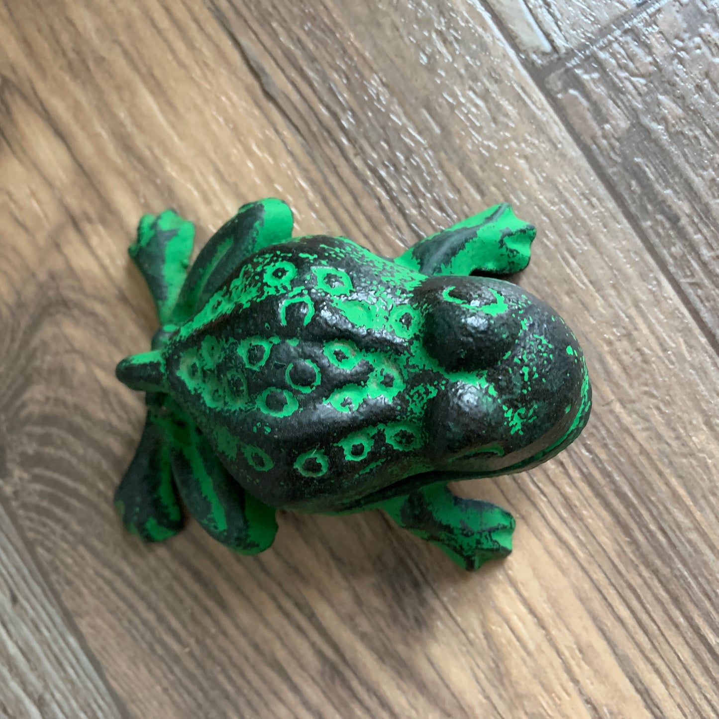 Cast Metal Frog Trinket Box Frog