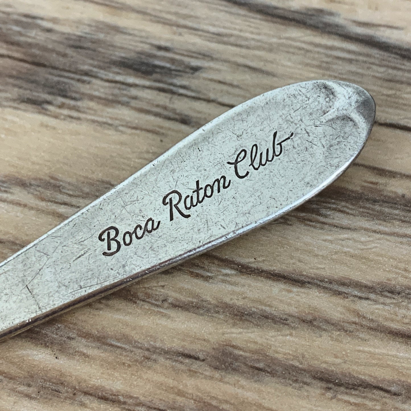 Boca Raton Club Soup Spoon, Vintage Travel Souvenir