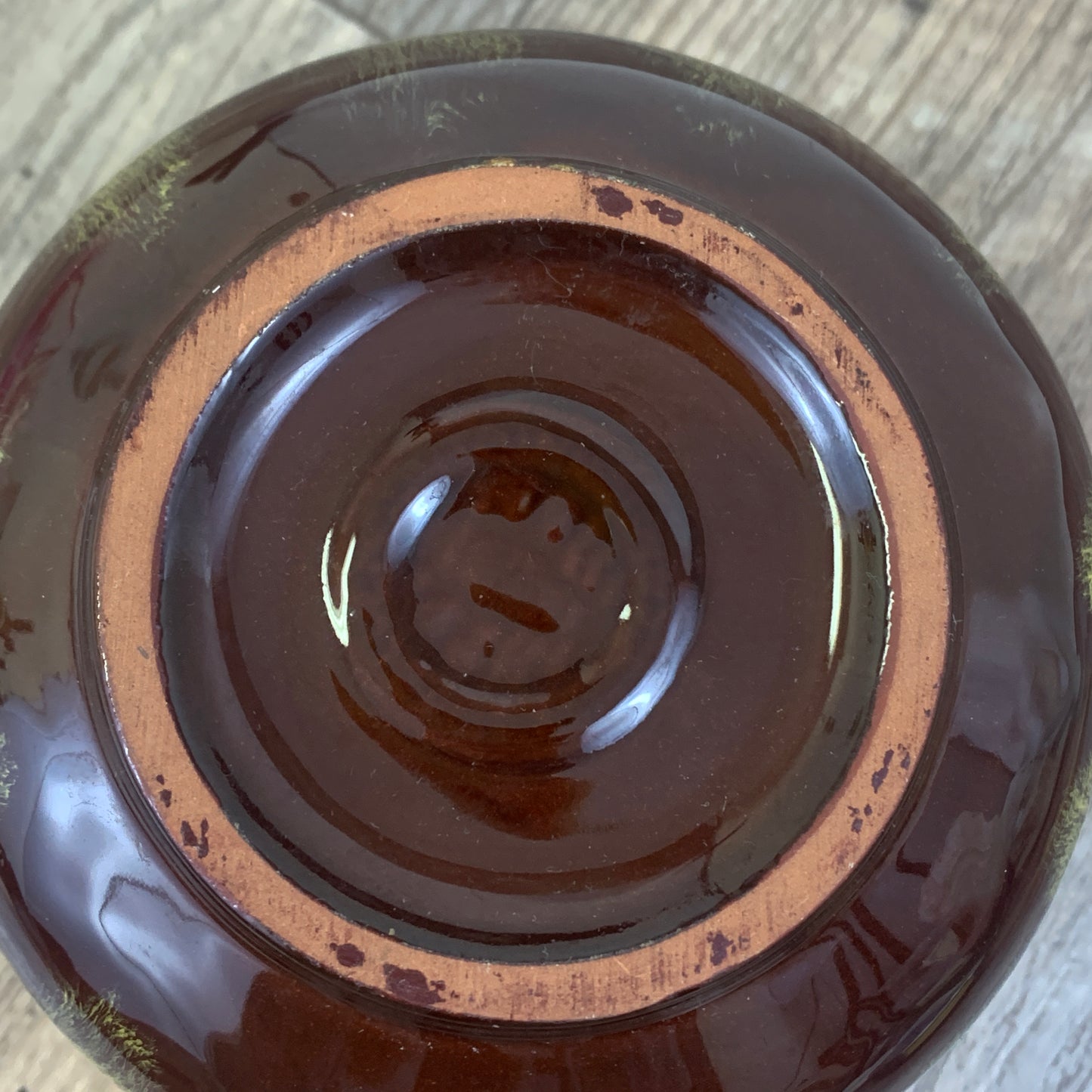 Harvest Gold Vintage 70s Pottery Vase, Brown and Gold Drip Glaze Pottery Vase