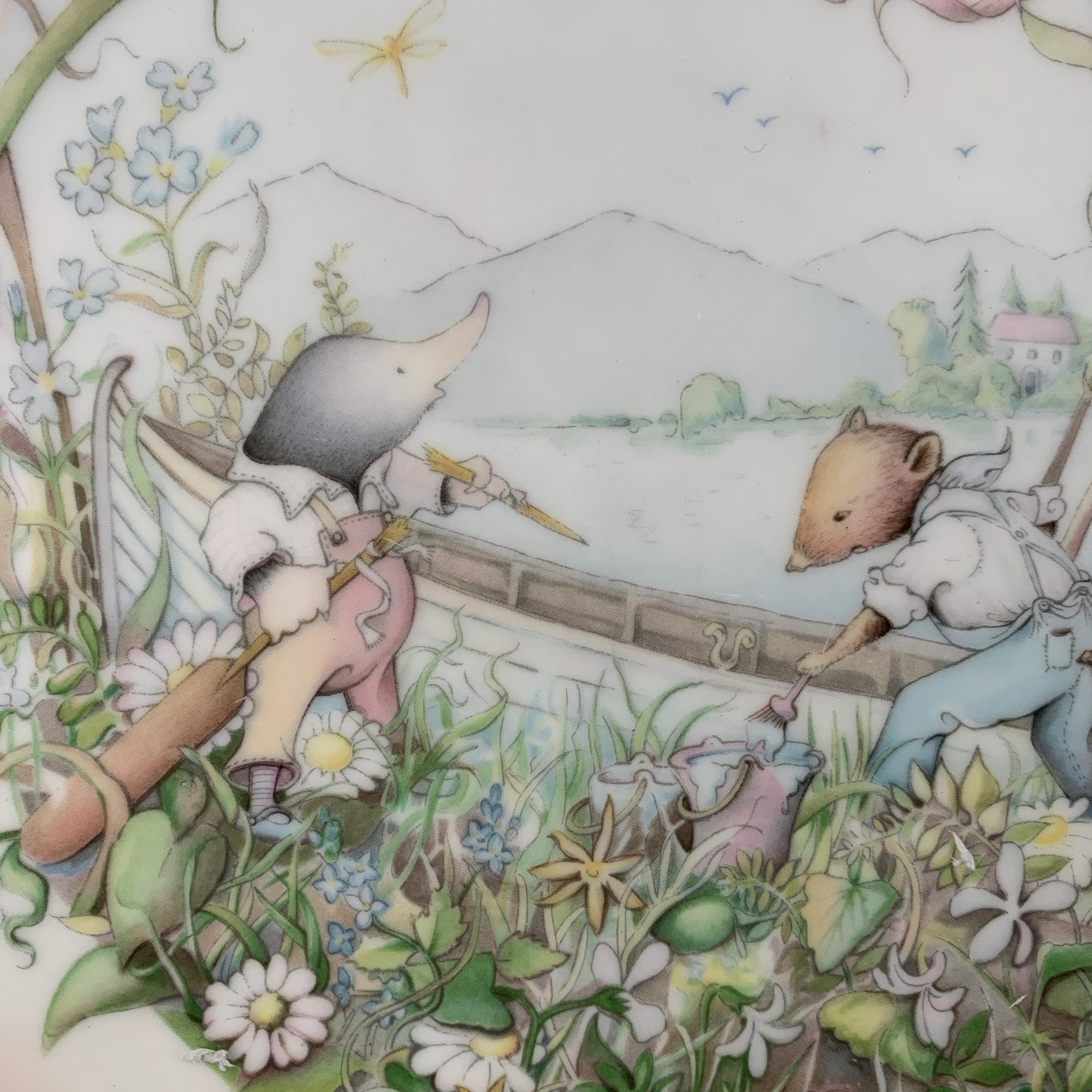 Wind in the Willows Royal Doulton Collector Plate Preparation for Boating Season