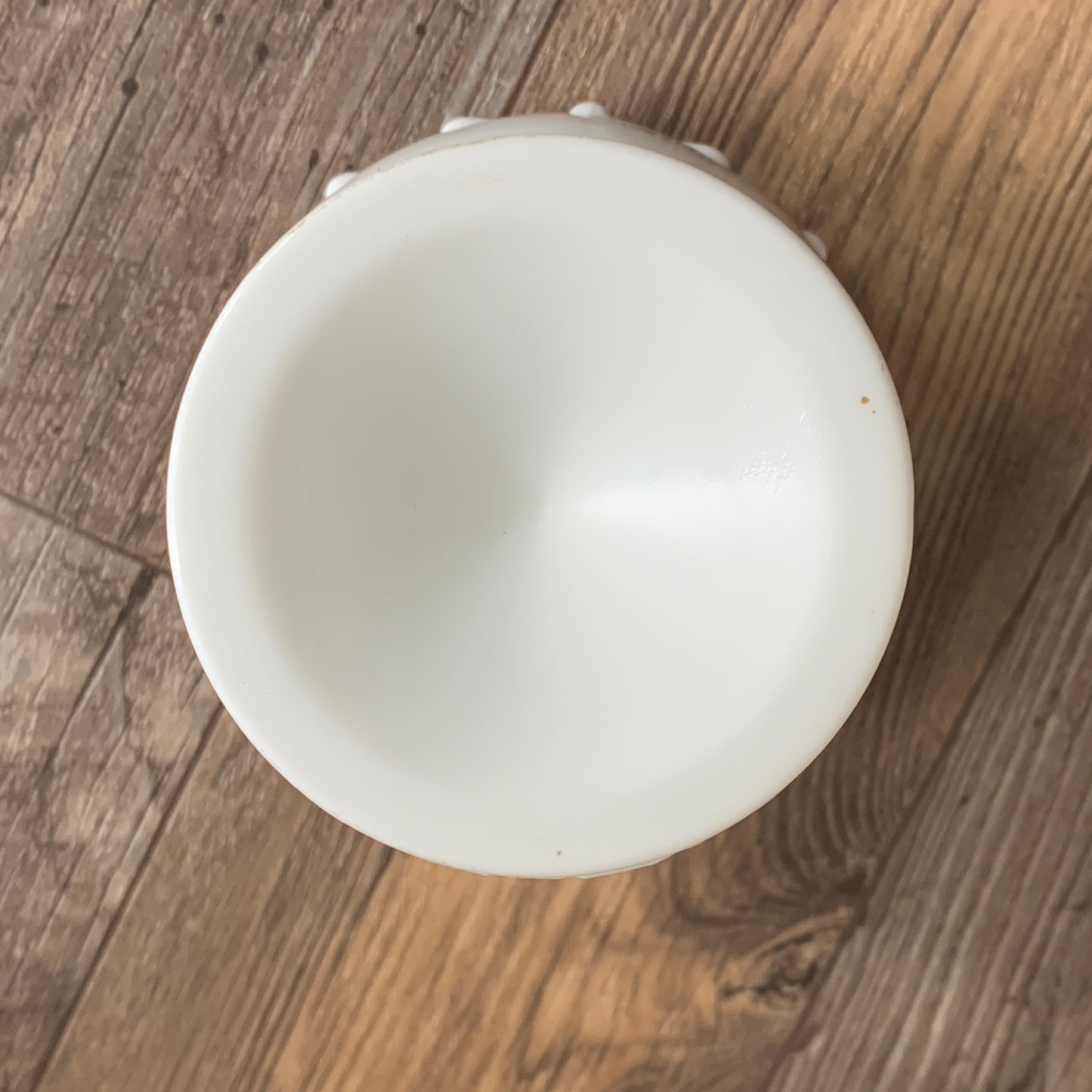 Vintage Milk Glass Pedestal Dish Indiana Glass Teardrop Small Milk Glass Compote