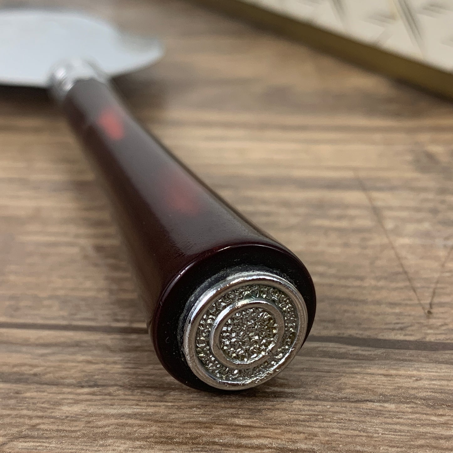 Metal Serving Knife with Decorative Handle, Vintage Cake Server