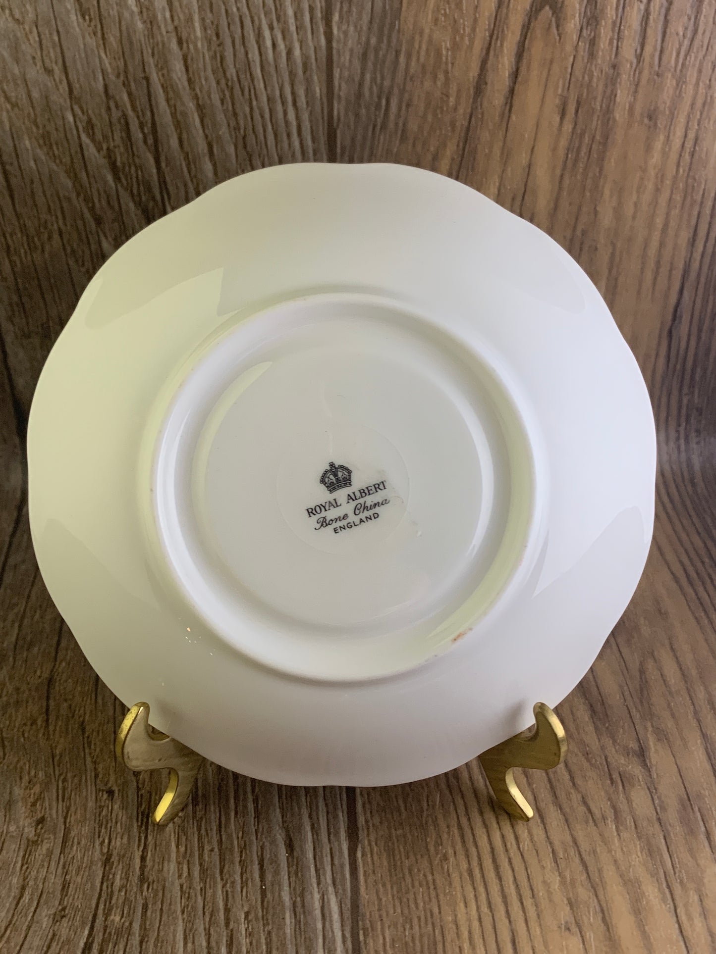 Vintage Teacup with Blue Floral Pattern, Gainsborough Shape, Royal Albert China