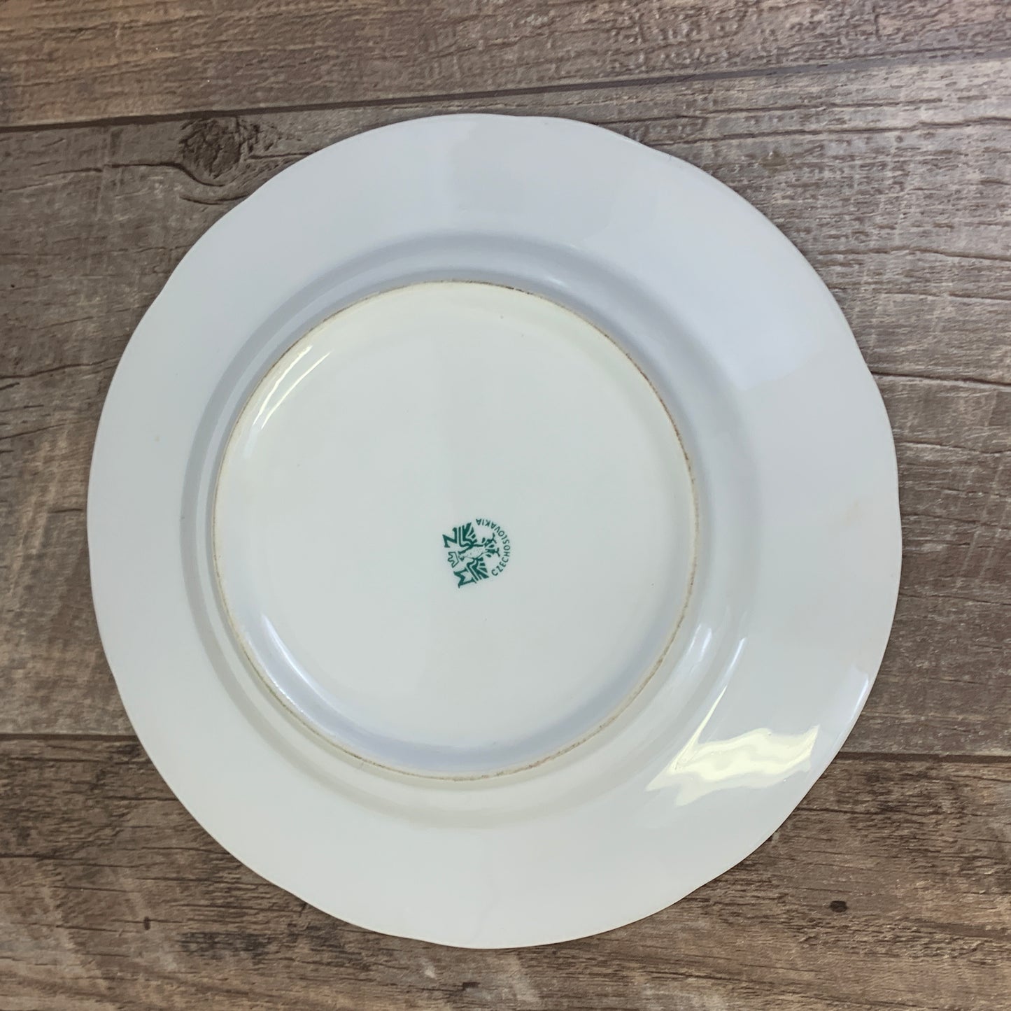 Set of 3 Vintage China Plates, Salad Plates, Dessert Plates Made in Czechoslovakia