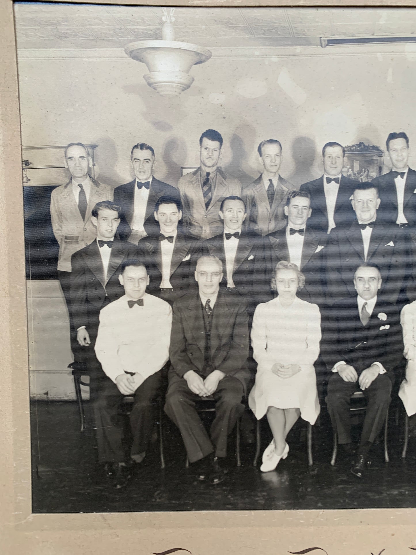 1941 Bloor Hotel Staff Vintage Photo Extra large Cabinet Card