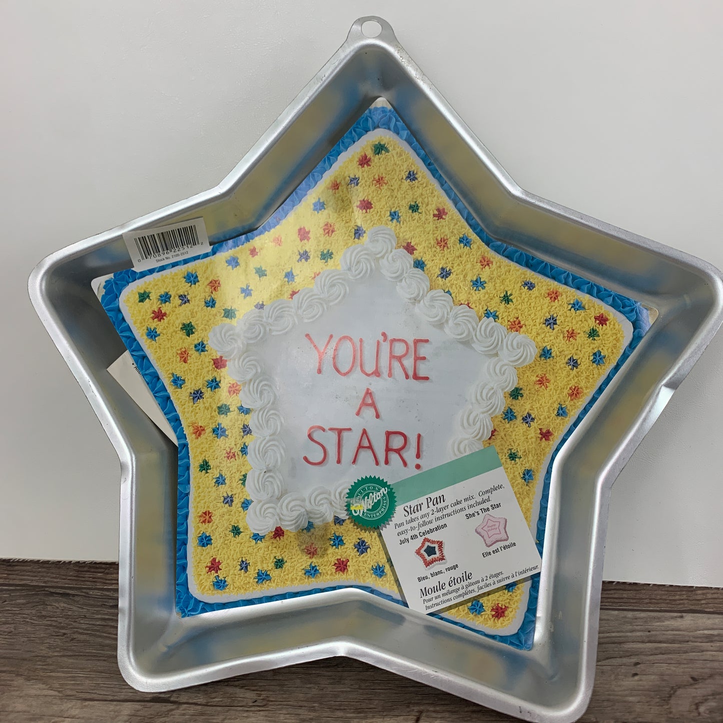 Vintage Wilton You're a Star Cake Pan, Star Shaped Aluminum Cake Pan