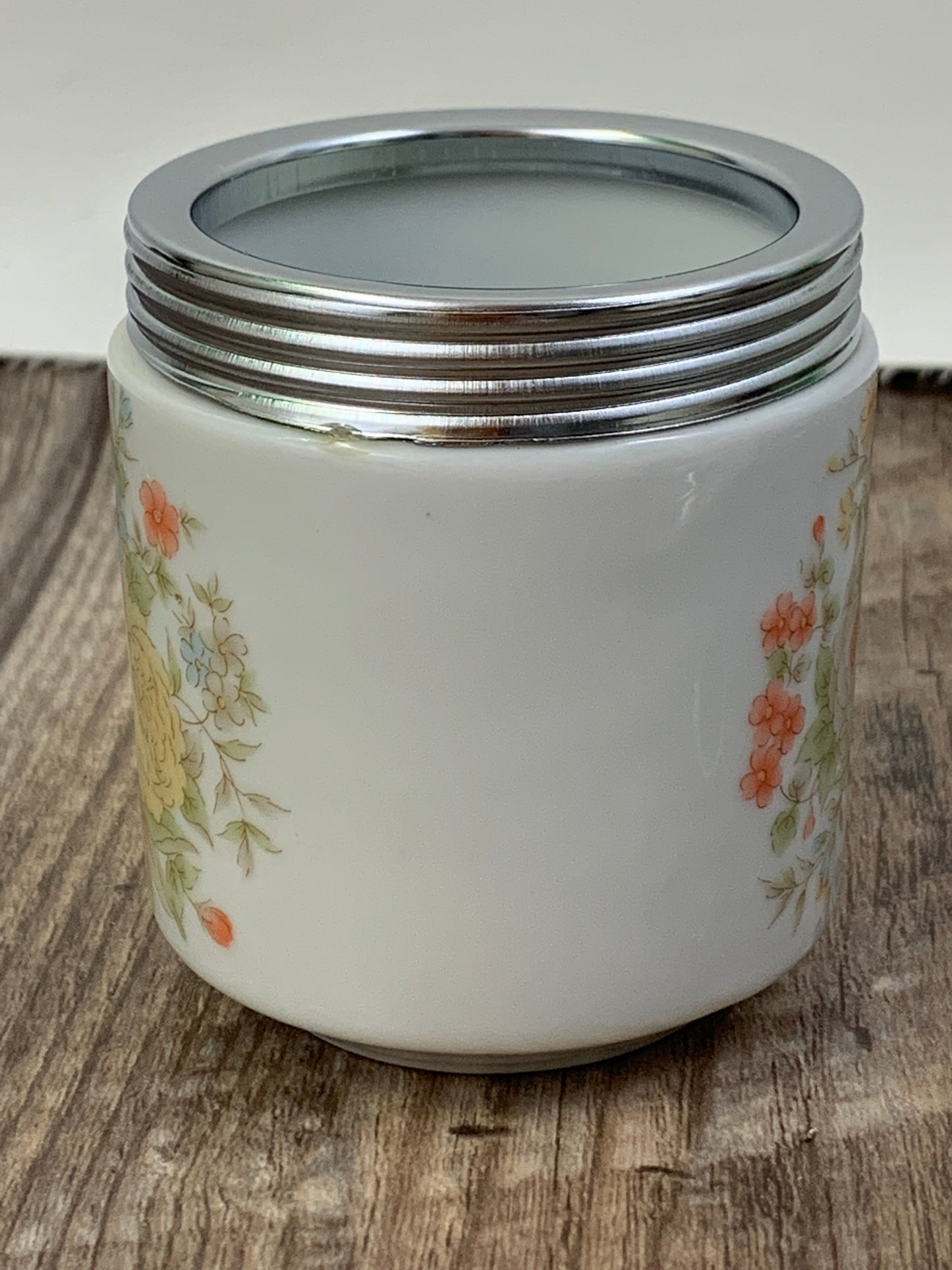 Vintage Floral Pattern Large Egg Coddler Made in Japan Vintage Coddler Grand Millennial Gift