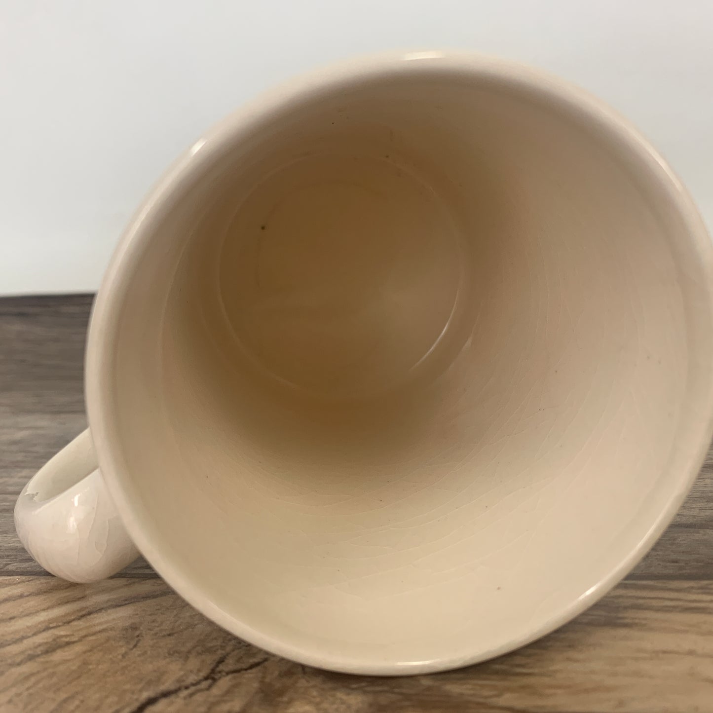 Staffordshire Potteries Tall Coffee Mug with Red and Blue Design