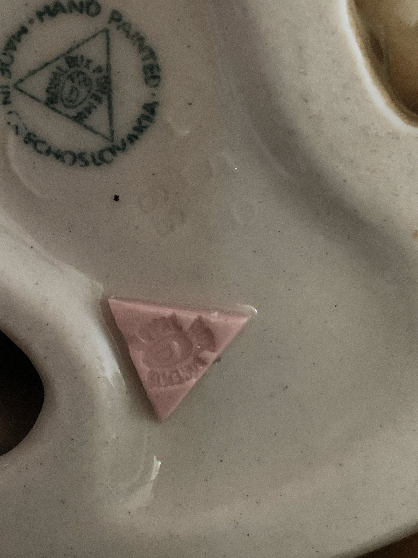 Royal Dux Porcelain Figurine, Shepard Dog Sitting, Gift for Dog Lover