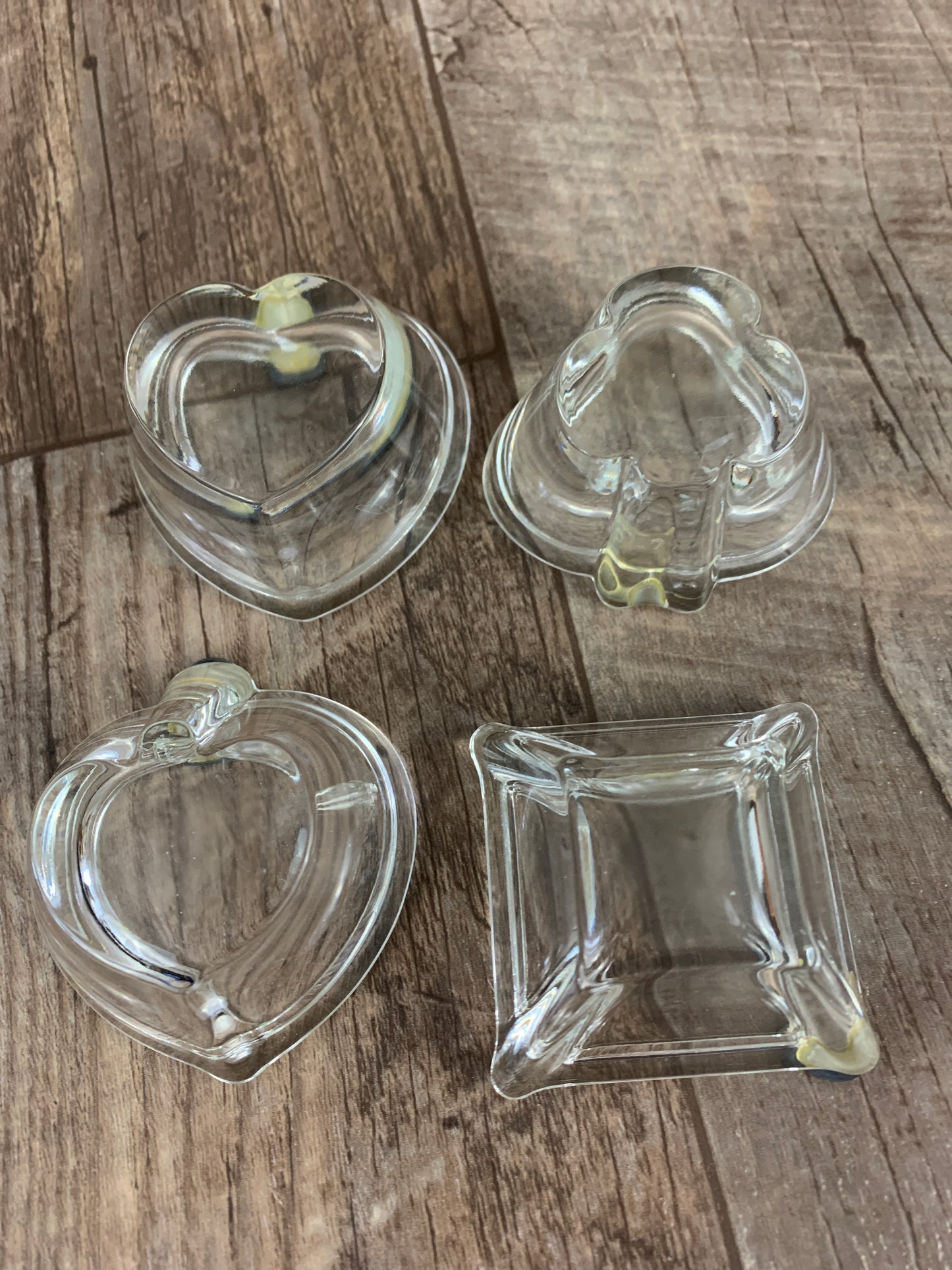 Card Night Ashtray Set Bridge Set Hearts Diamonds Clubs Spades Suits of Cards Ashtray set