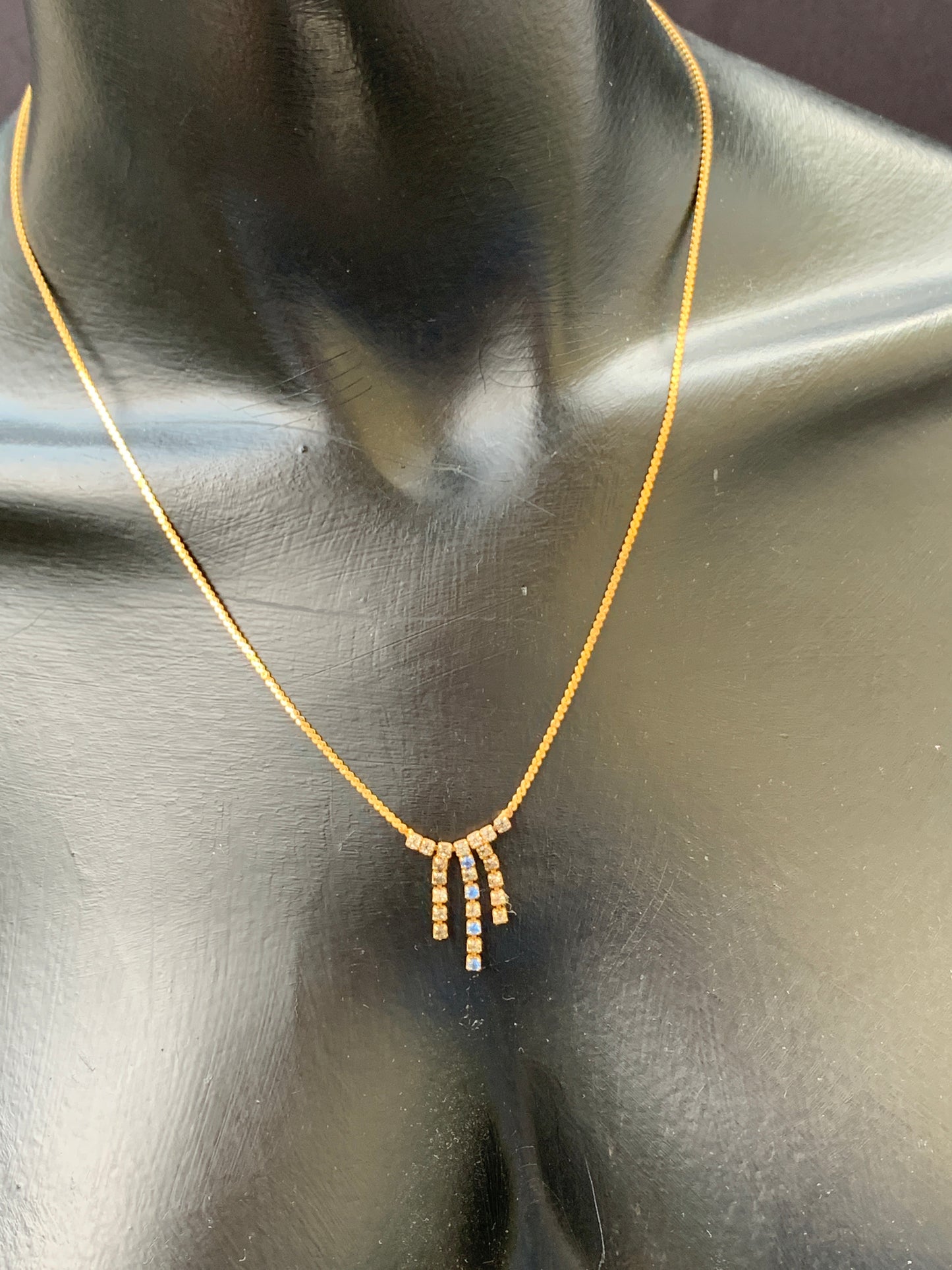 Vintage Goldtone Rhinestone Necklace