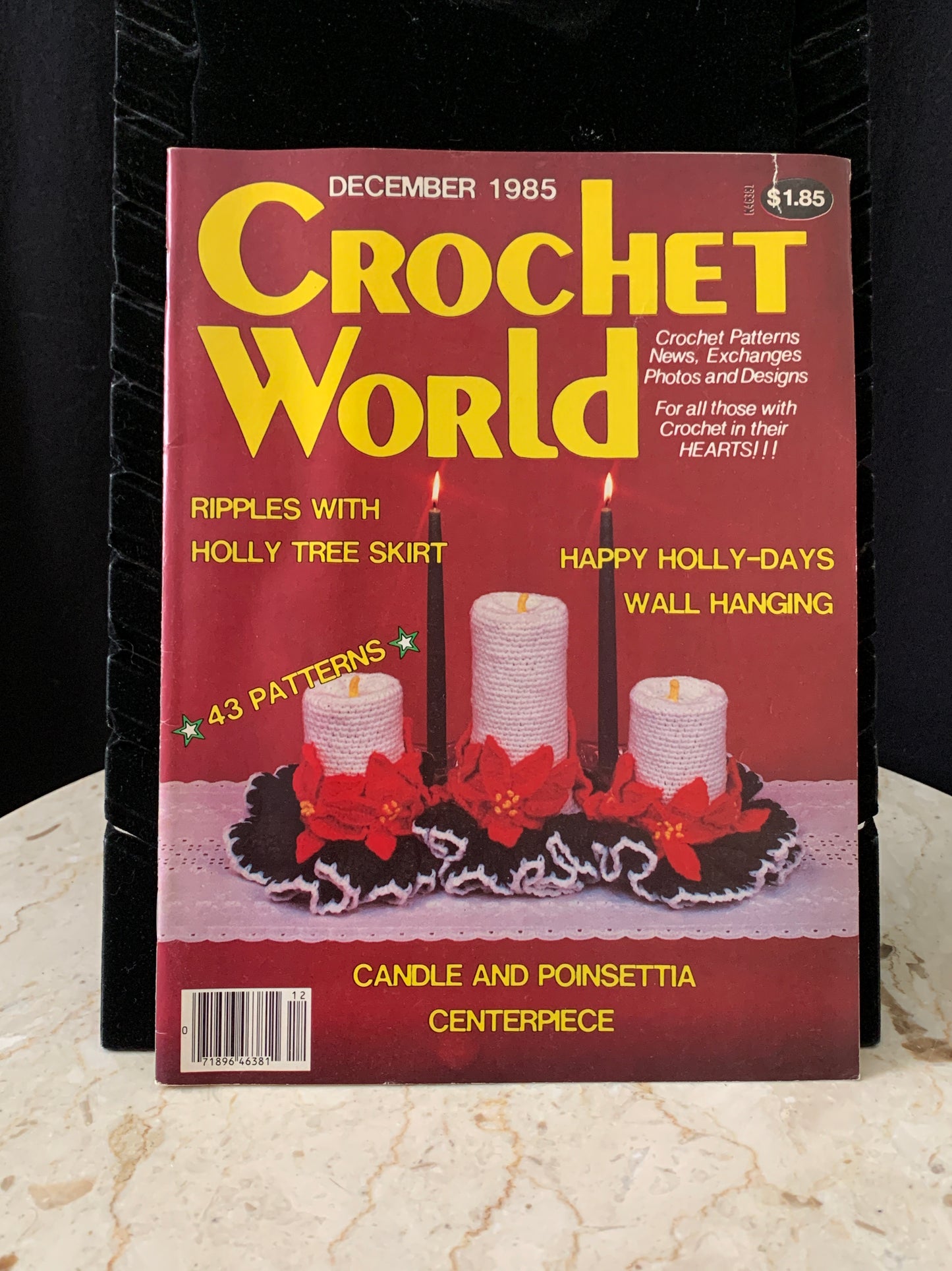 Vintage Christmas Crochet Pattern Magazine December 1985