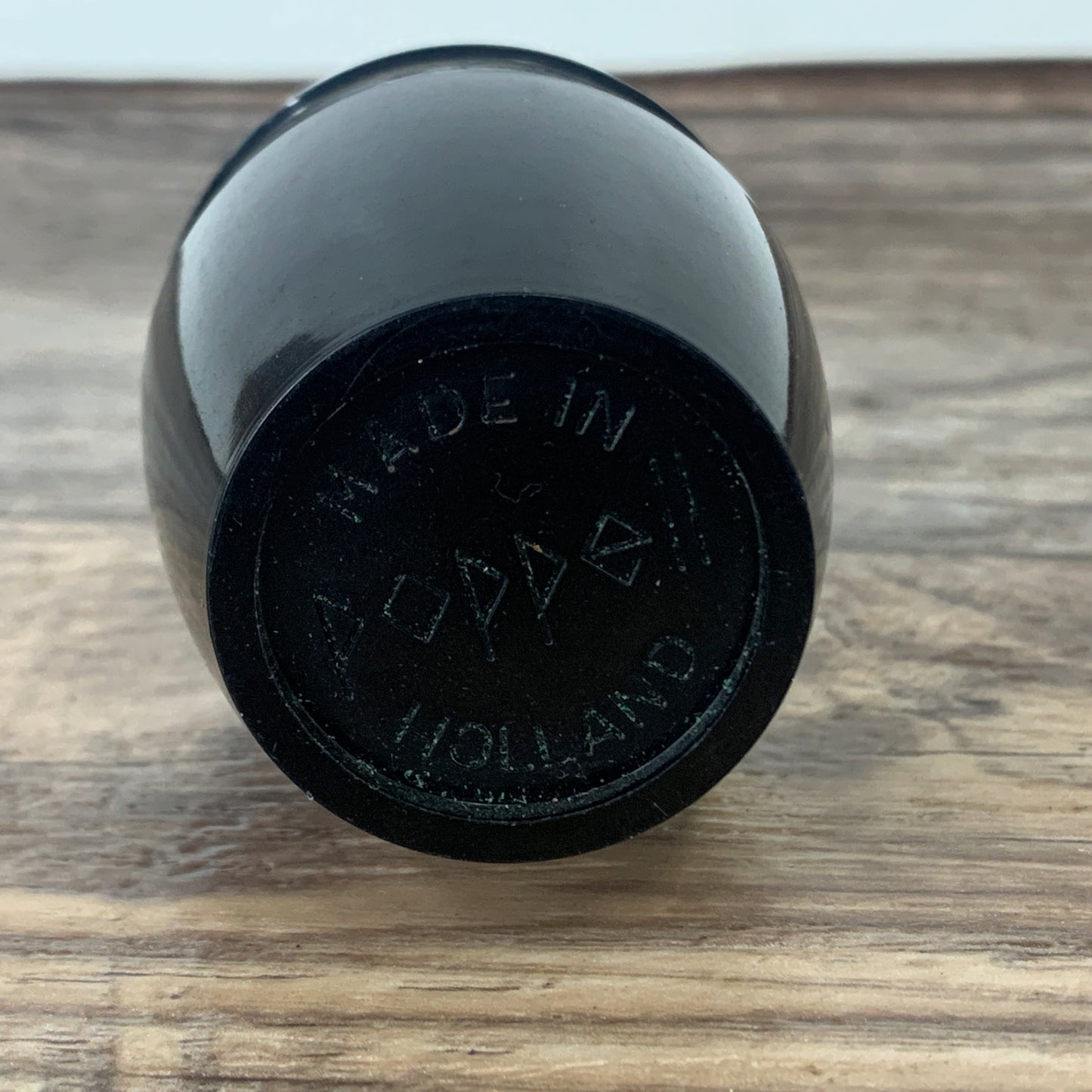 Black Vintage Table Lighter, Poppell Made in Holland