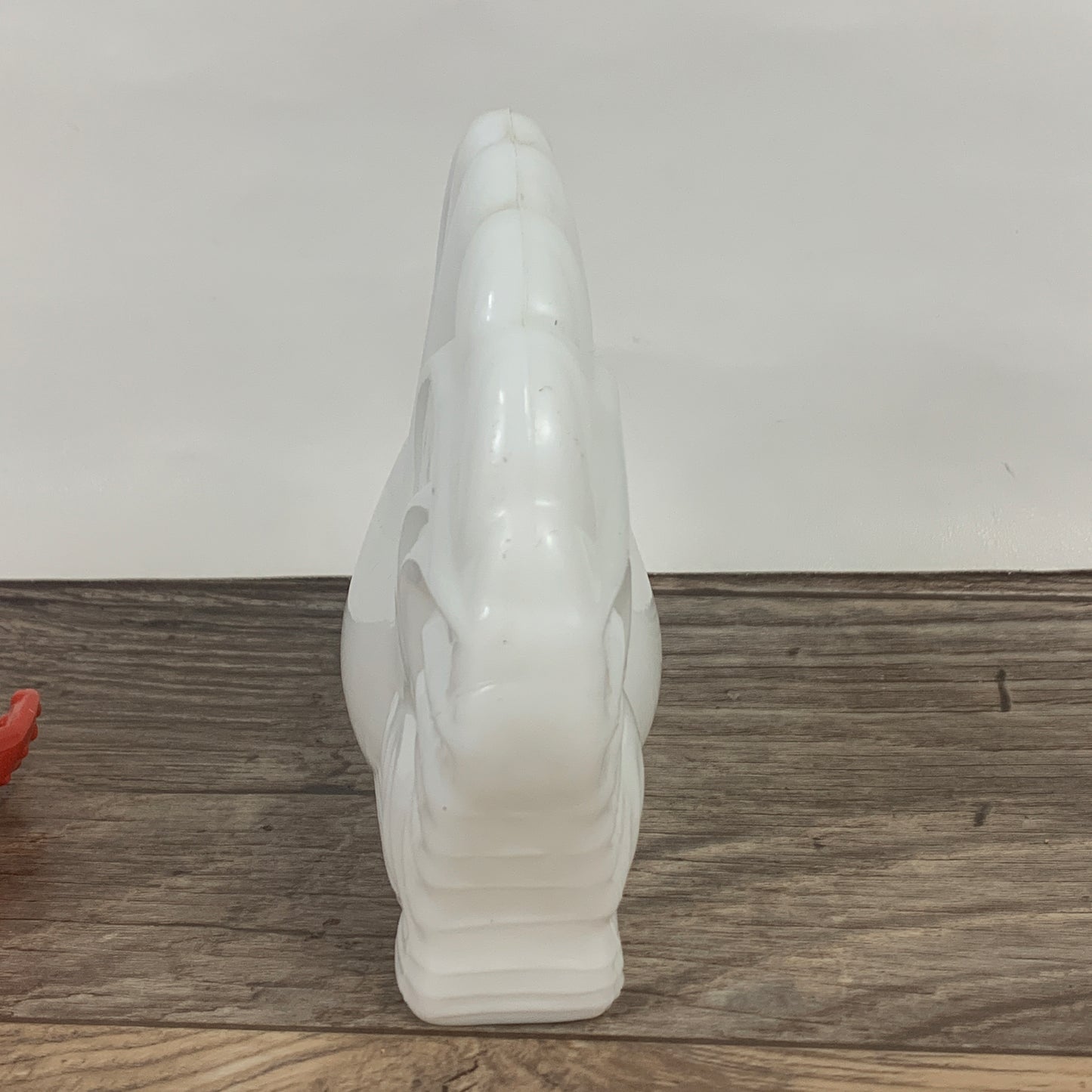 Vintage Avon Milk Glass Rooster Bottle, Bottle Only, Collectible Glass Rooster Shaped Bottle