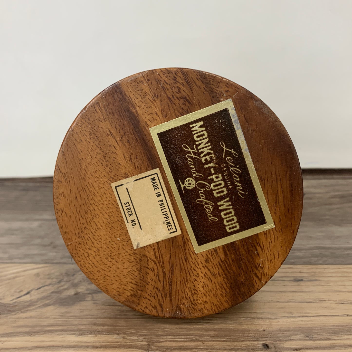 Vintage Monkey Pod Wood Carved Pineapple